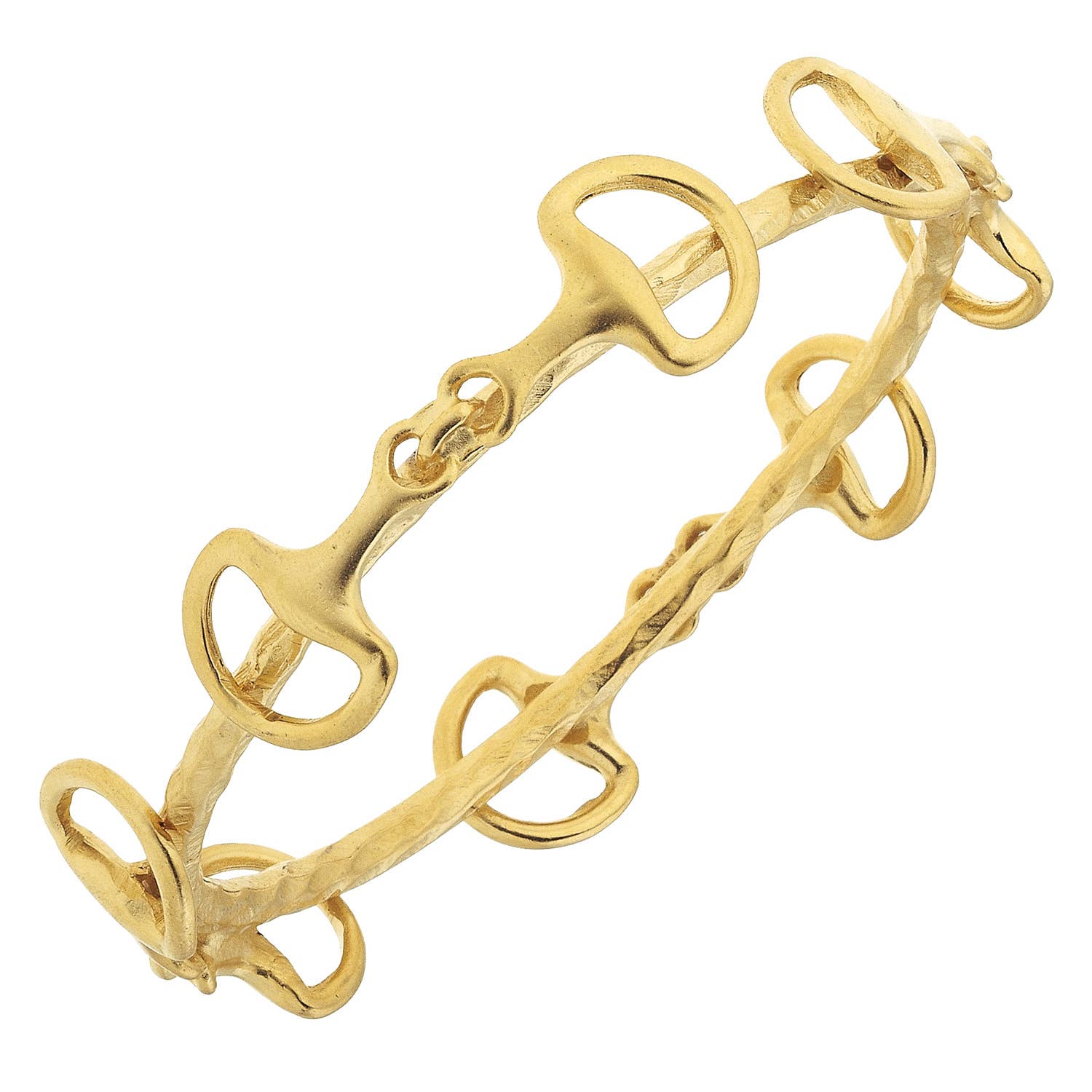 Gold Horsebit Bangle Bracelet