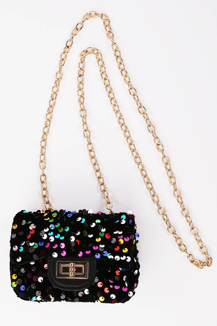 Multicolored Sequin Purse