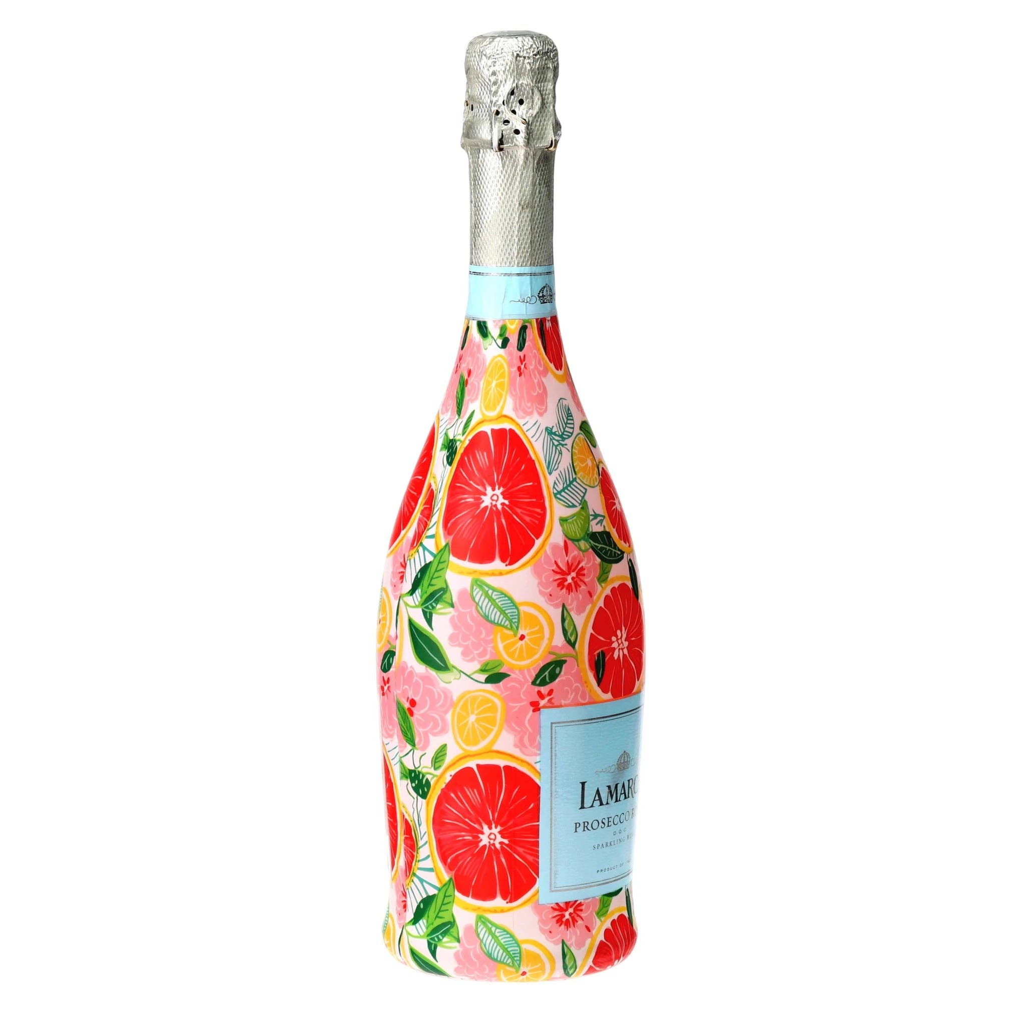 Preppy Grapefruits Prosecco Bottle Wrap
