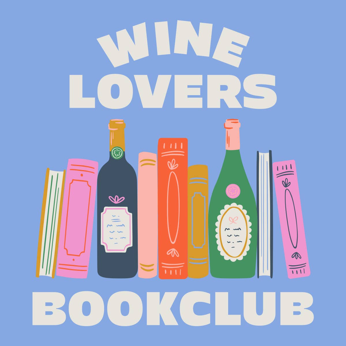 'Wine Lovers Book Club' Cocktail Napkins