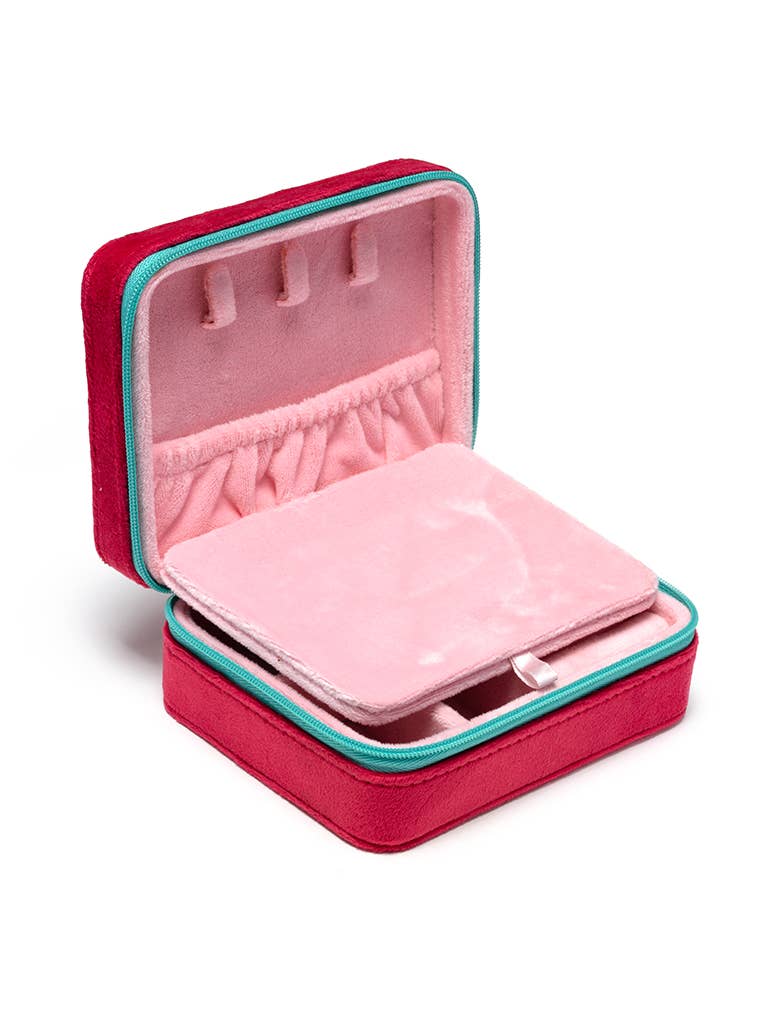 Strawberry Season Velvet Jewelry Case