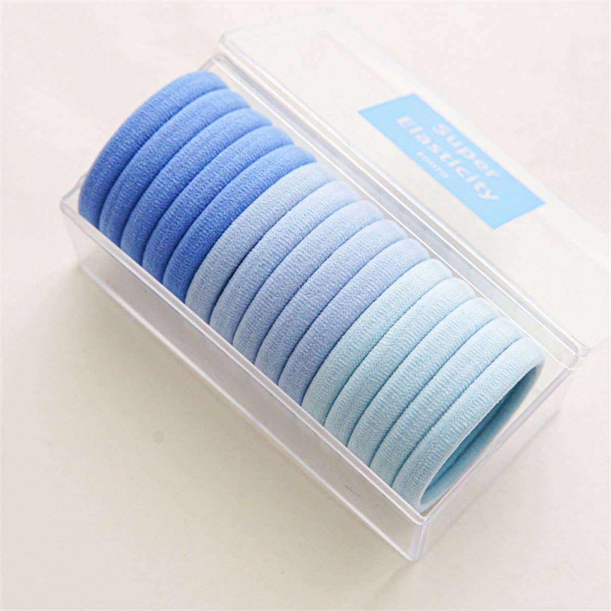 Blue Stretchy Hair Ties Set