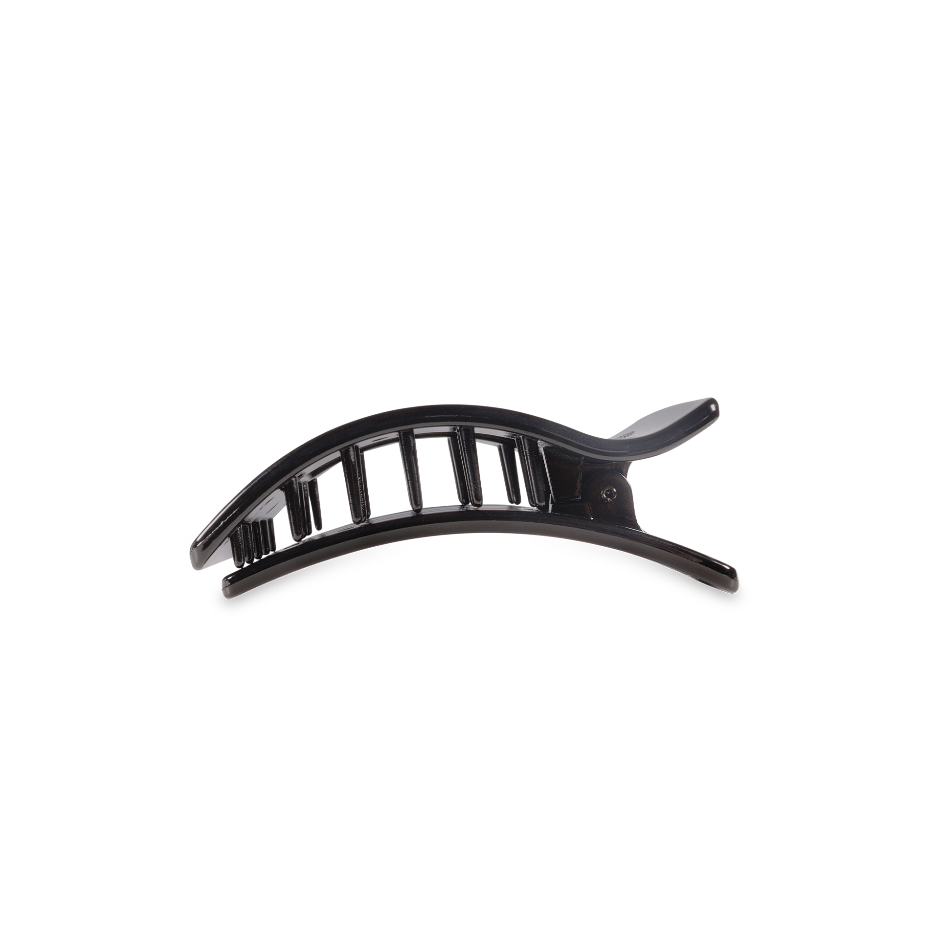 Flat Rectangle Hair Clip | Small | Jet Black