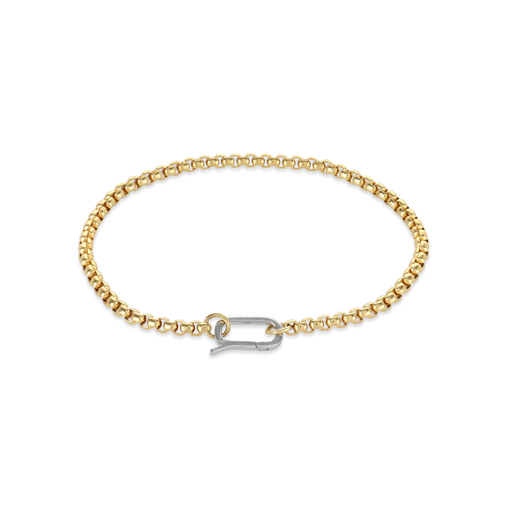 Gold Can Opener Box Bracelet