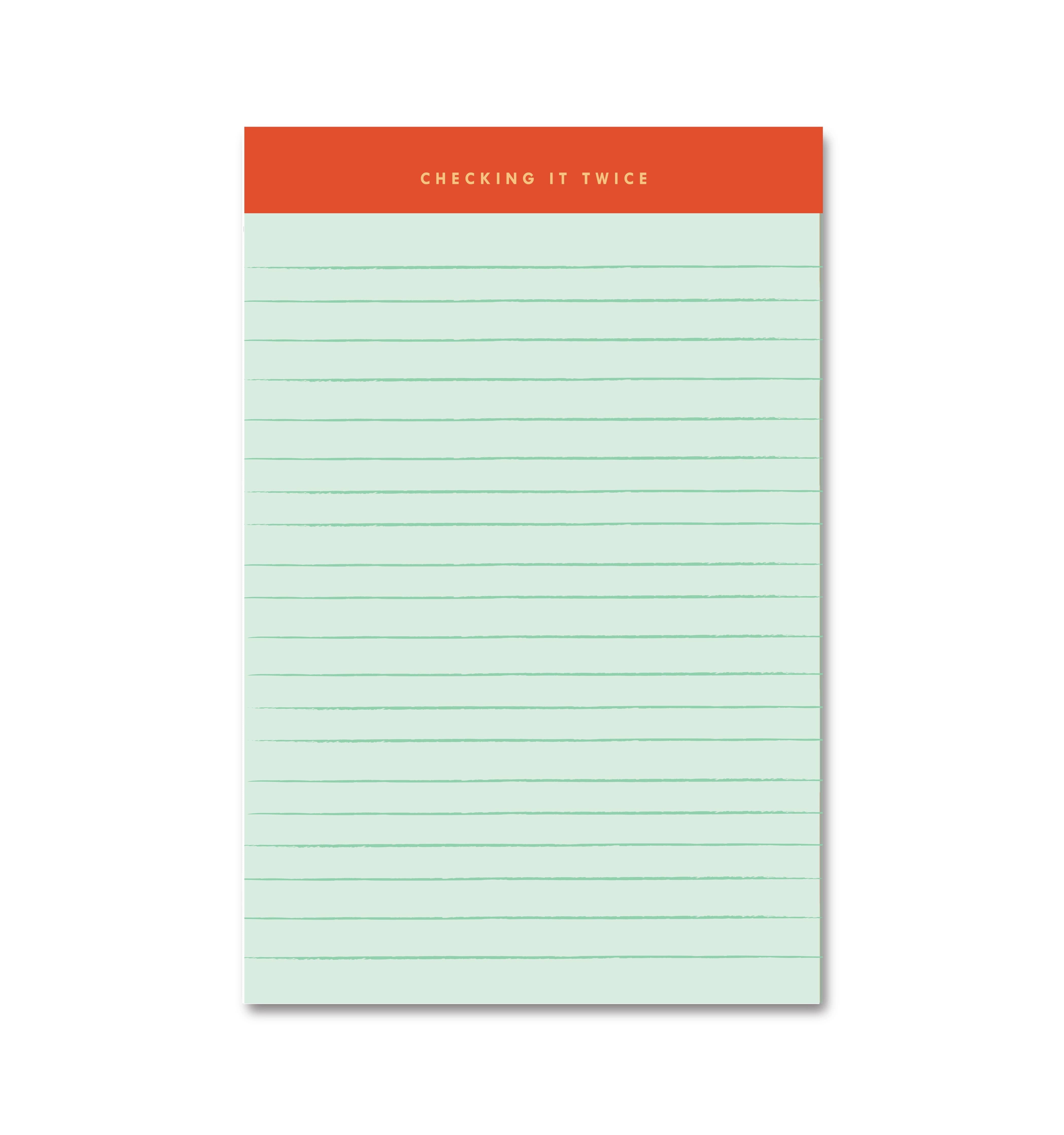 Checking It Twice Memo Notepad