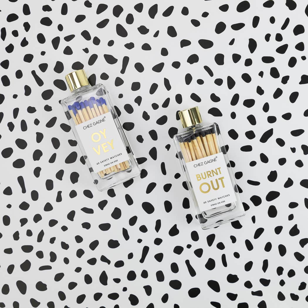 Burnt Out - Glass Bottle Safety Matches