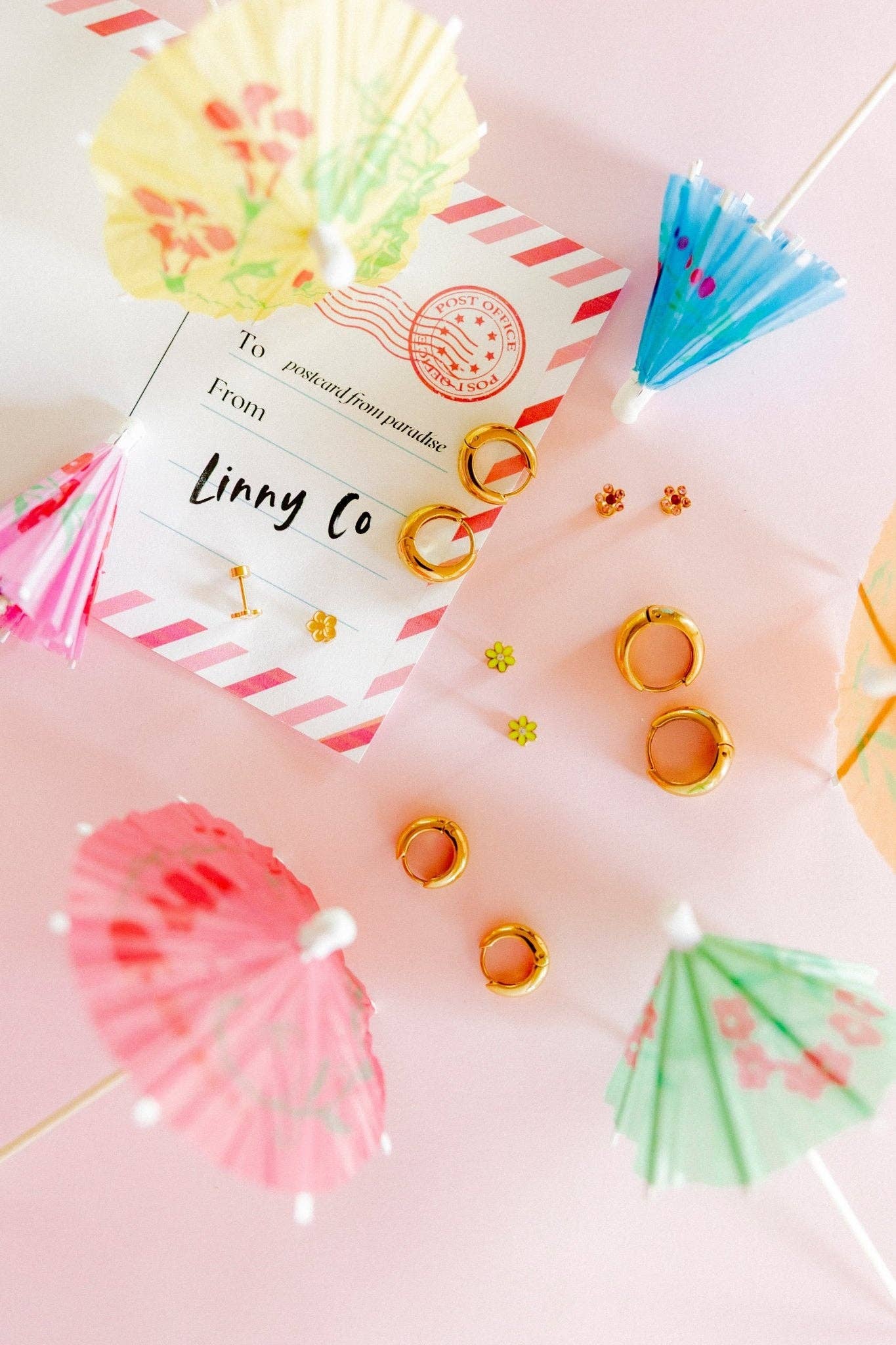 Gold 10mm Sunday Hoop Huggie Earrings