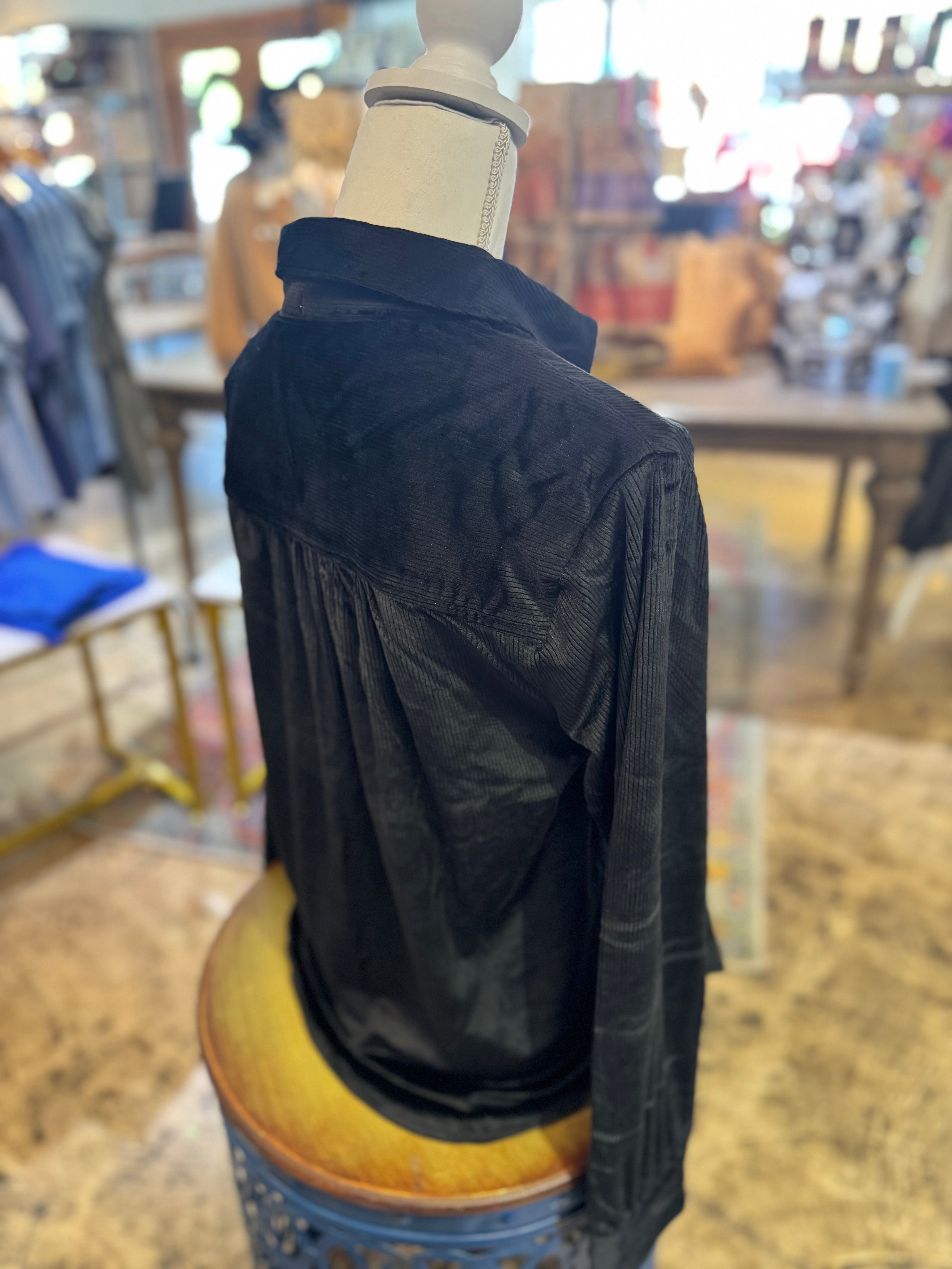 Black Maeve Corduroy Shirt