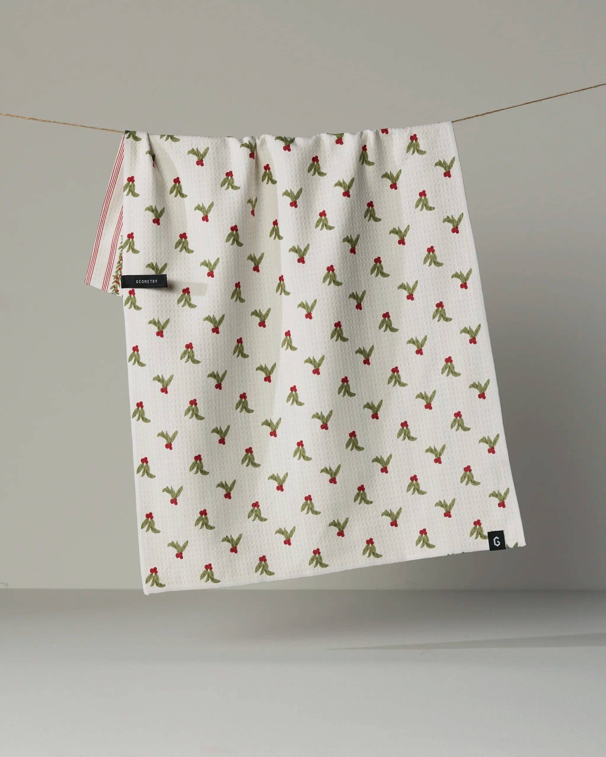 Holly Vine Luxe Kitchen Towel - Holiday 2026