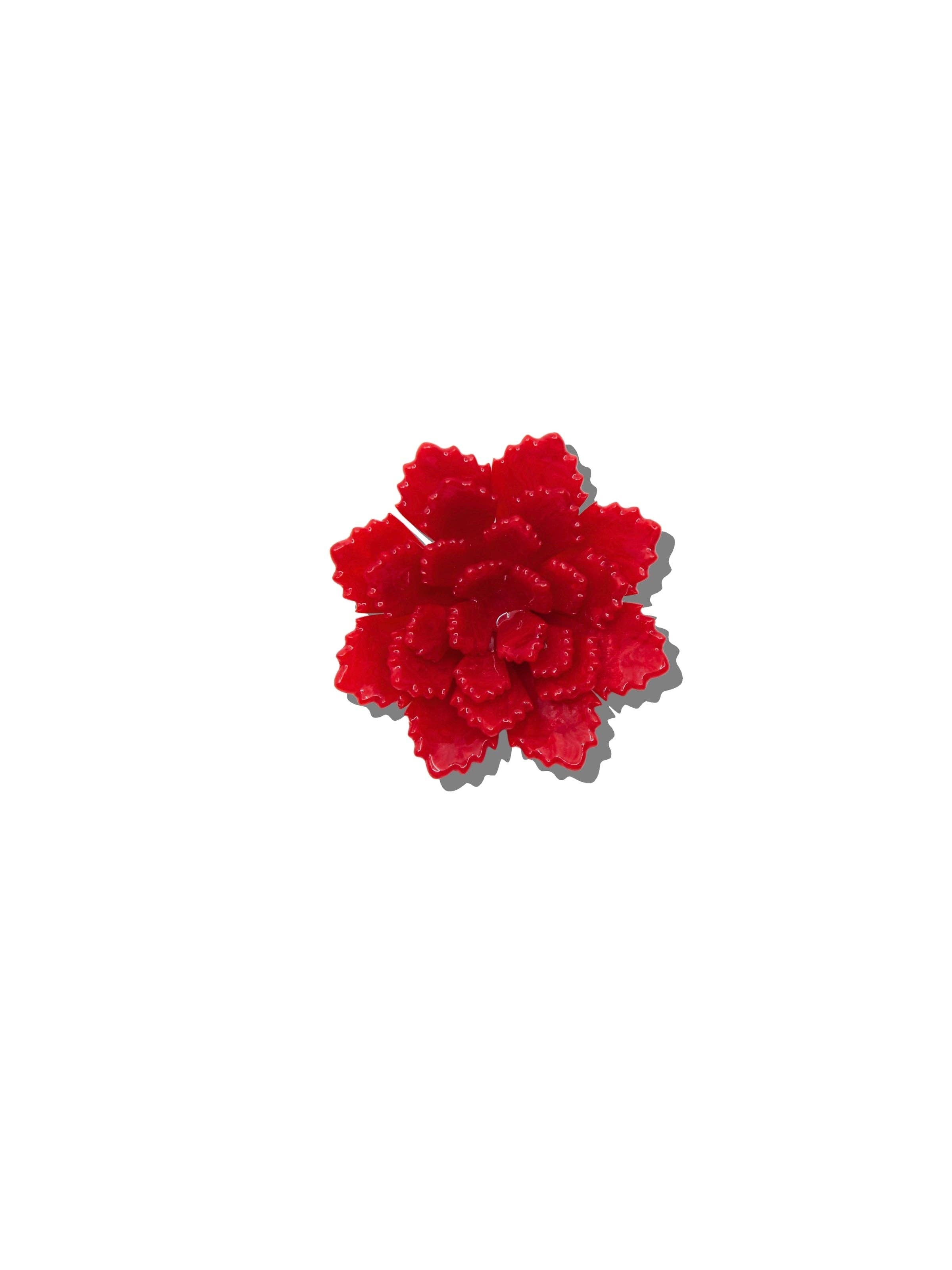 Origami Peony Brooch Pin