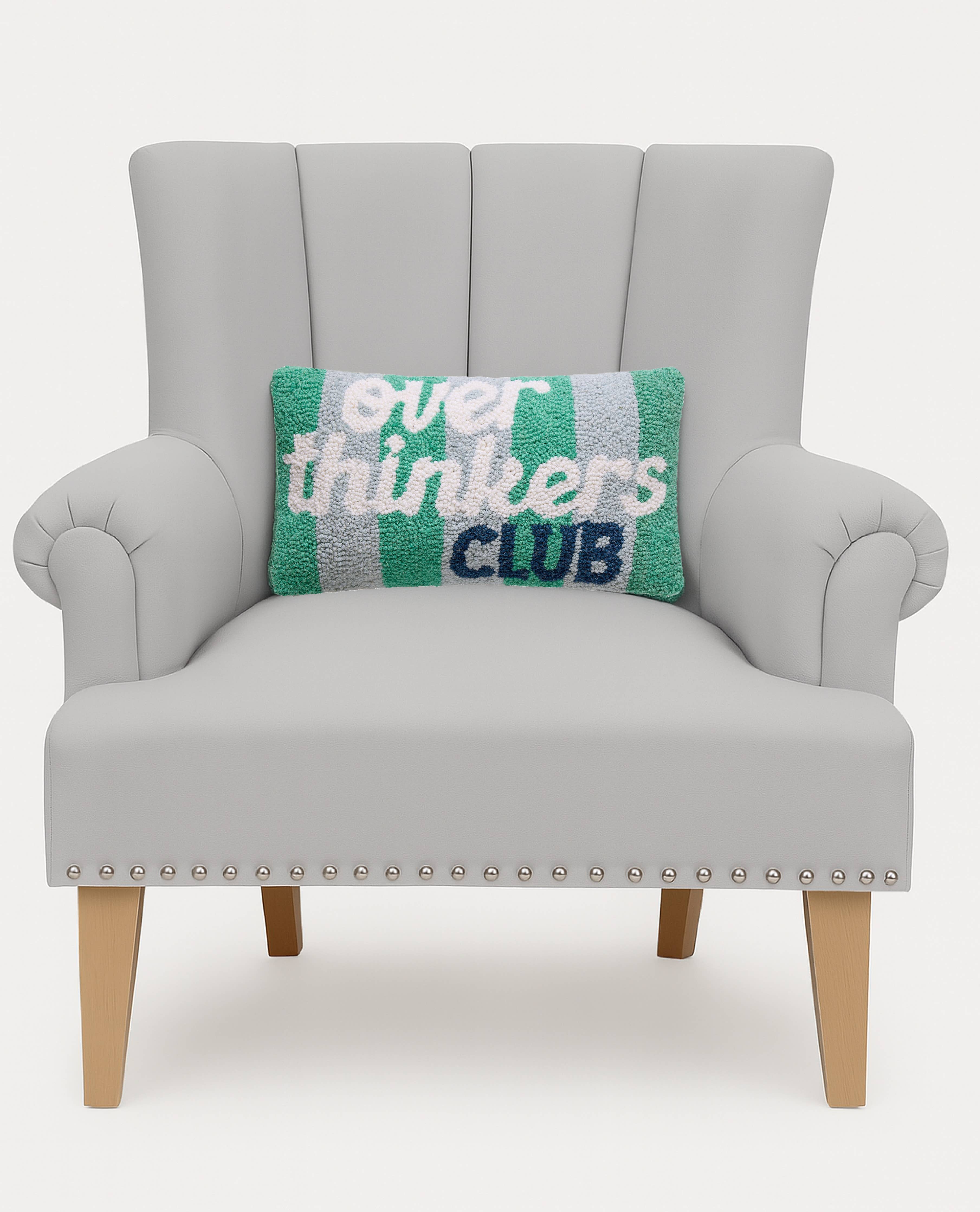 'Overthinkers Club' Pillow