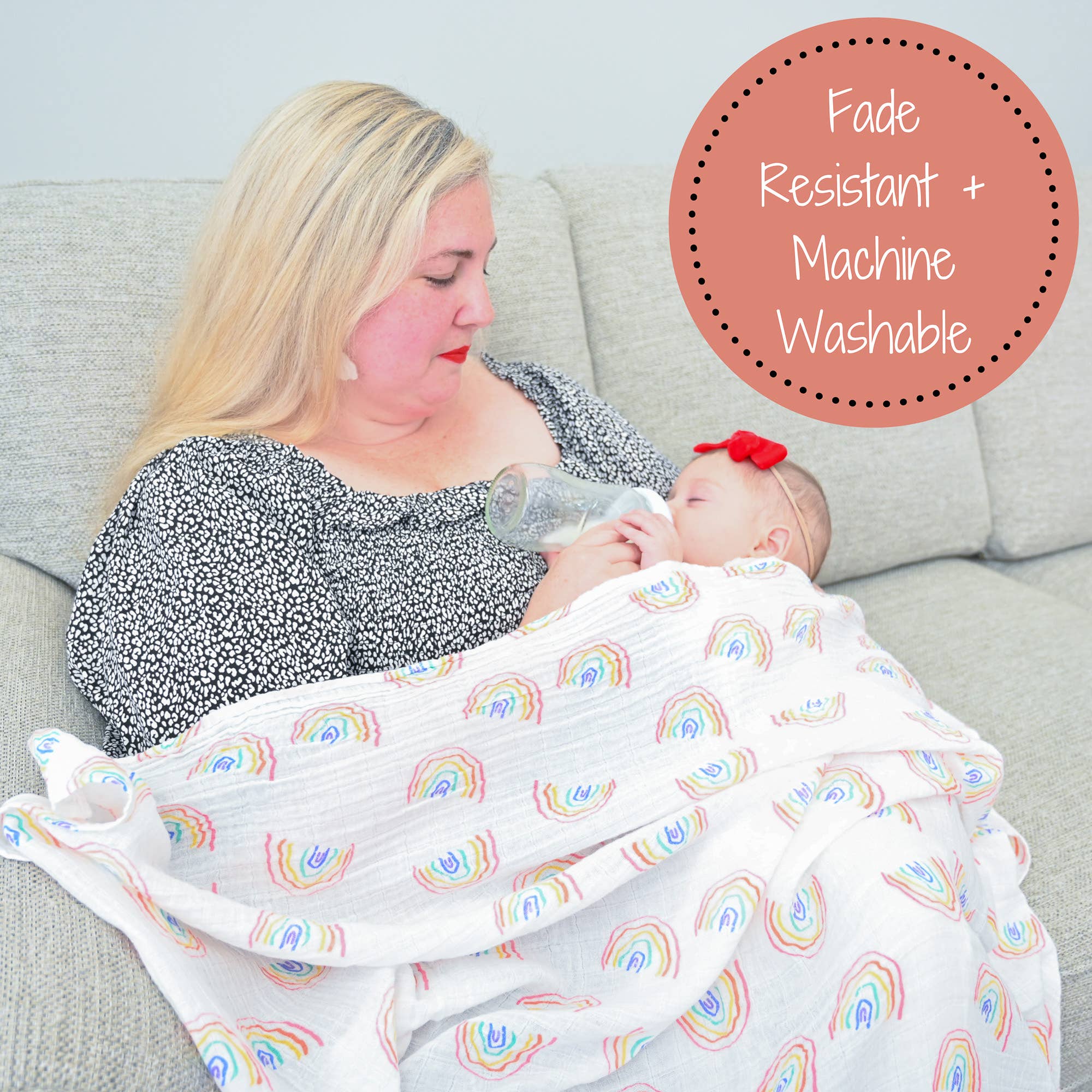 Over The Rainbow Muslin Swaddle