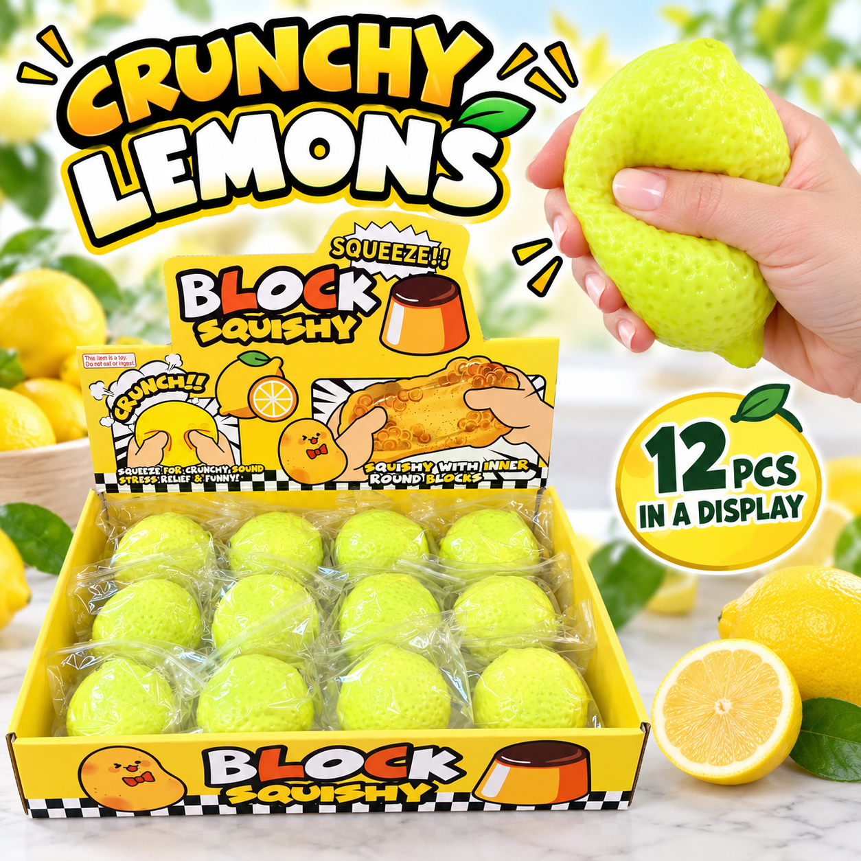 Crunchy Color Changing Lemon Squishy