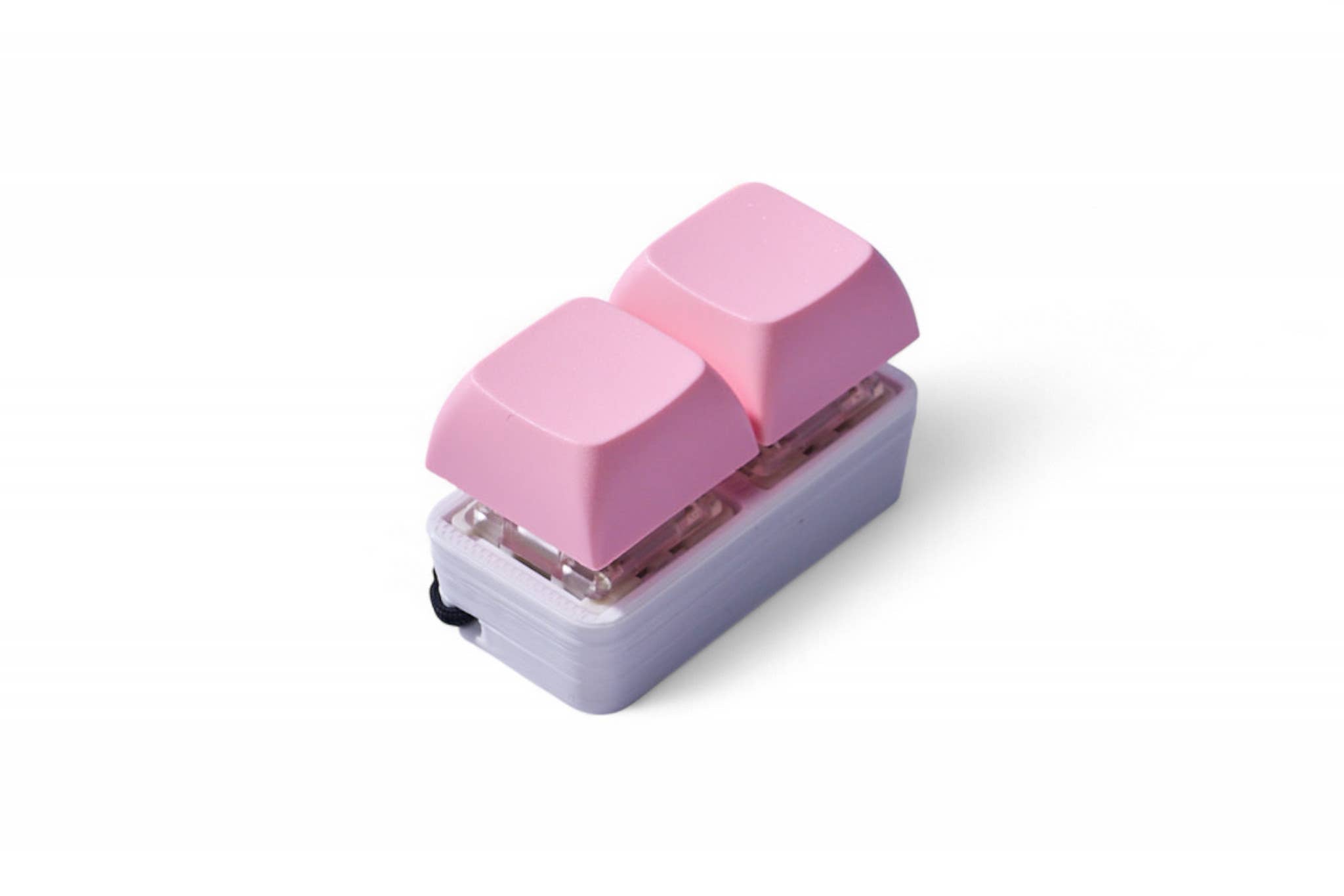 2-Key Clicky Keyboard Fidget Keychain