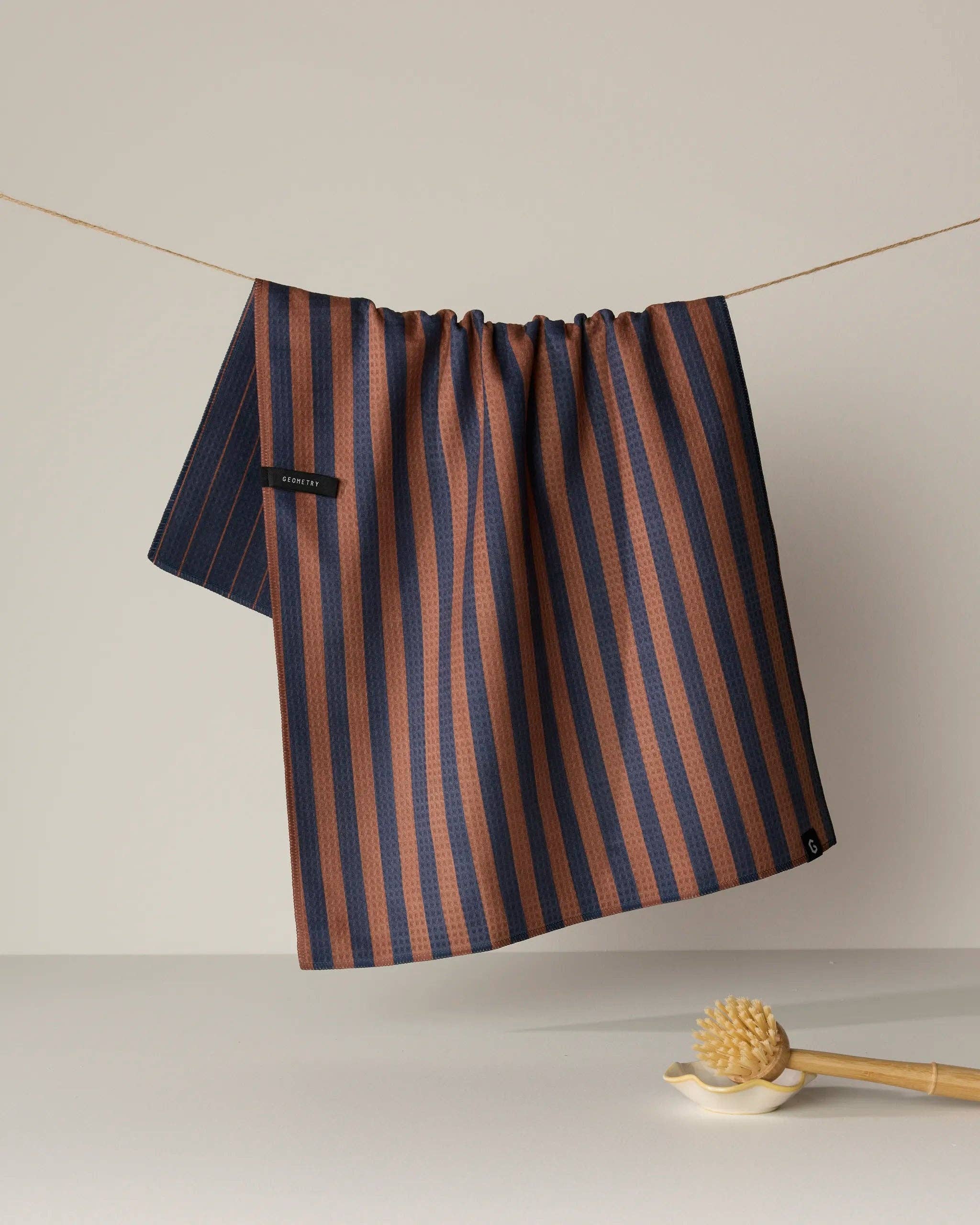 Midnight Stripe Luxe Kitchen Towel