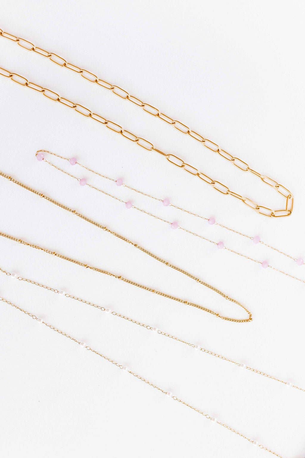 Palmer Paperclip Gold Necklace