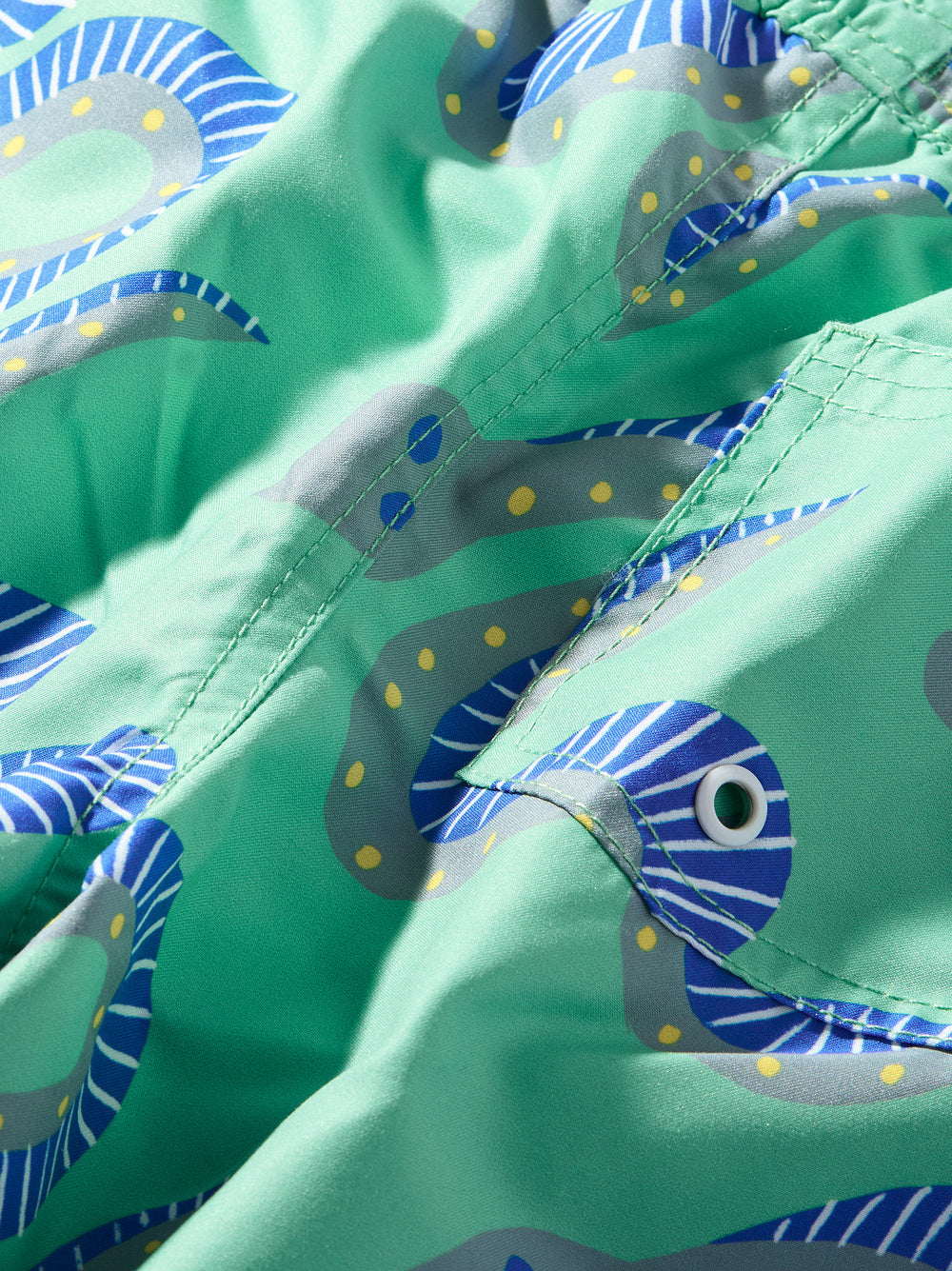 Mid-Length Swim Trunks - Squiggle Snakes