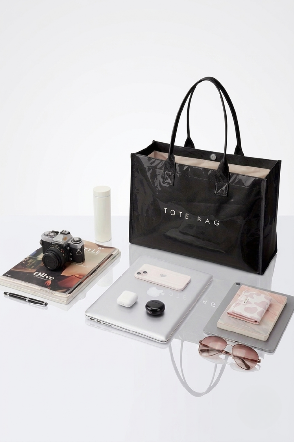 Olive Wipeable Tote Bag