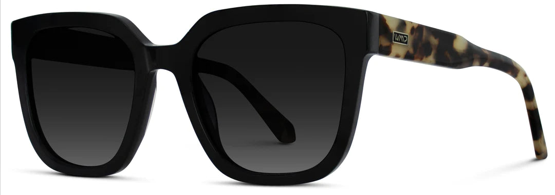 Wren Sunglasses in Black Beige Tortoise/Black