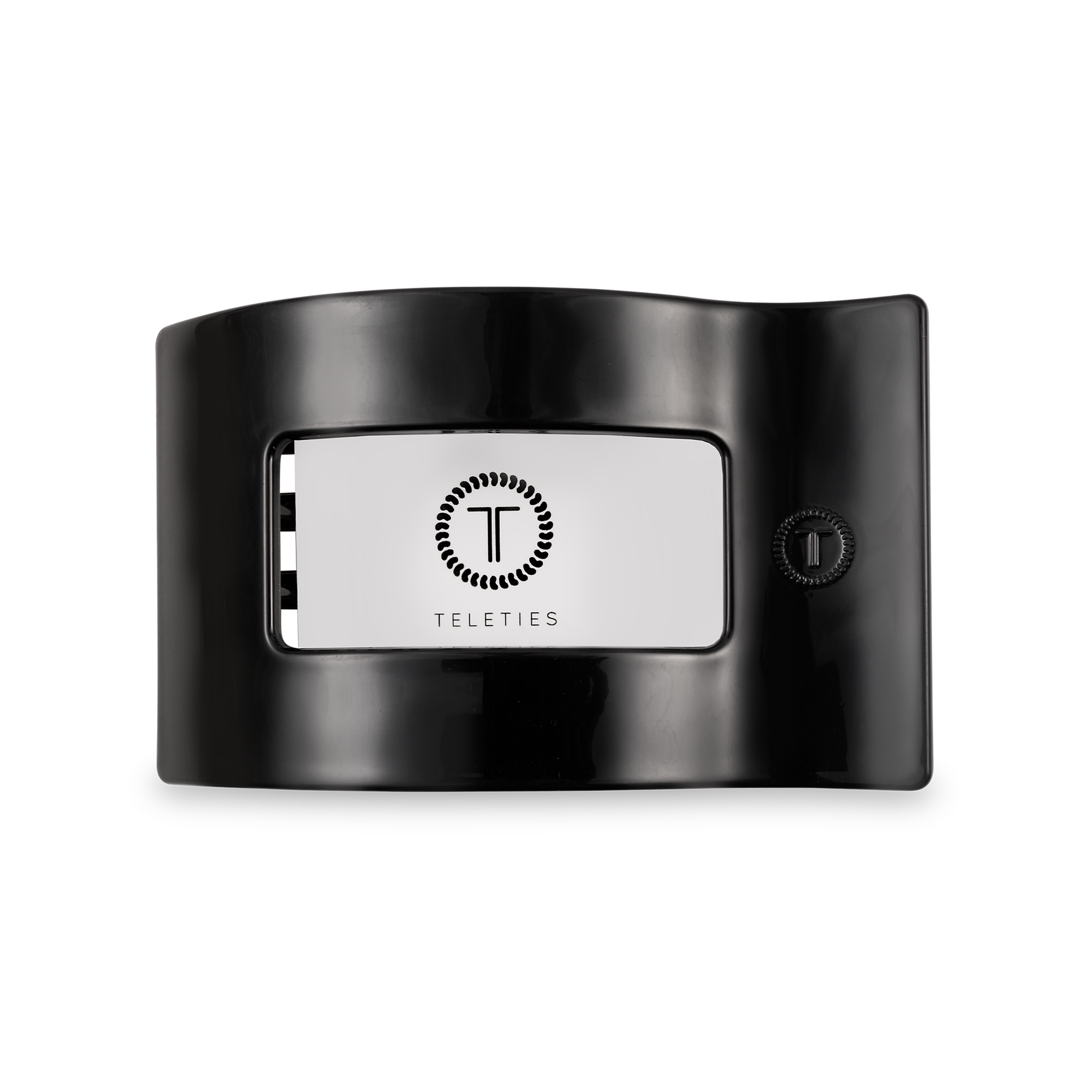 Flat Rectangle Hair Clip | Medium | Jet Black