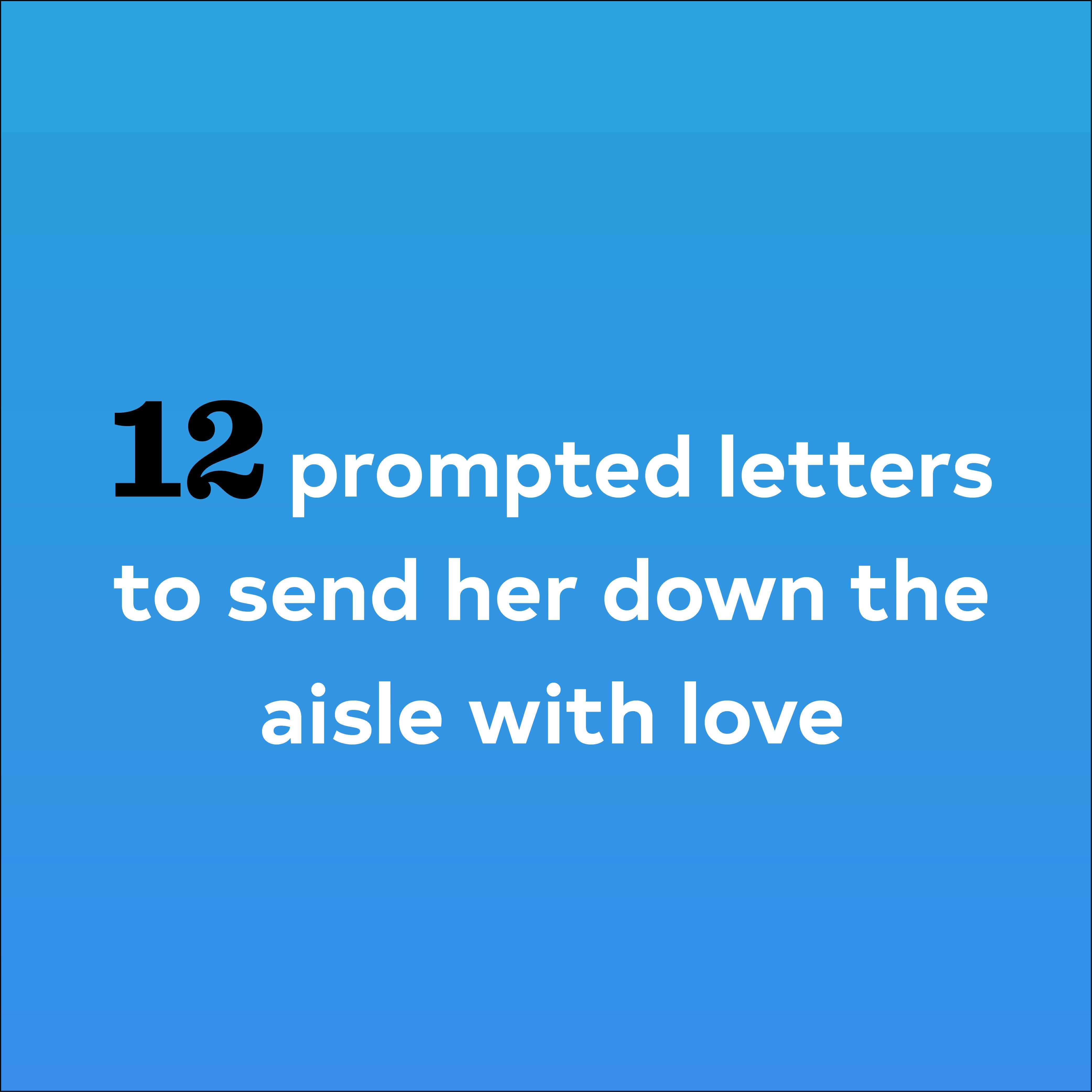 'Letters to the Bride' Gift Set