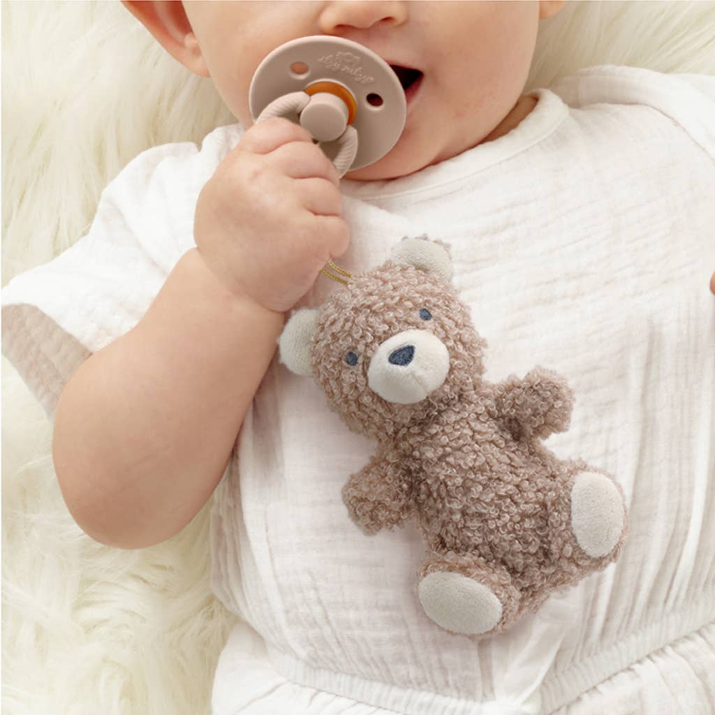Bitzy Pal Natural Rubber Pacifier & Plush: Cow