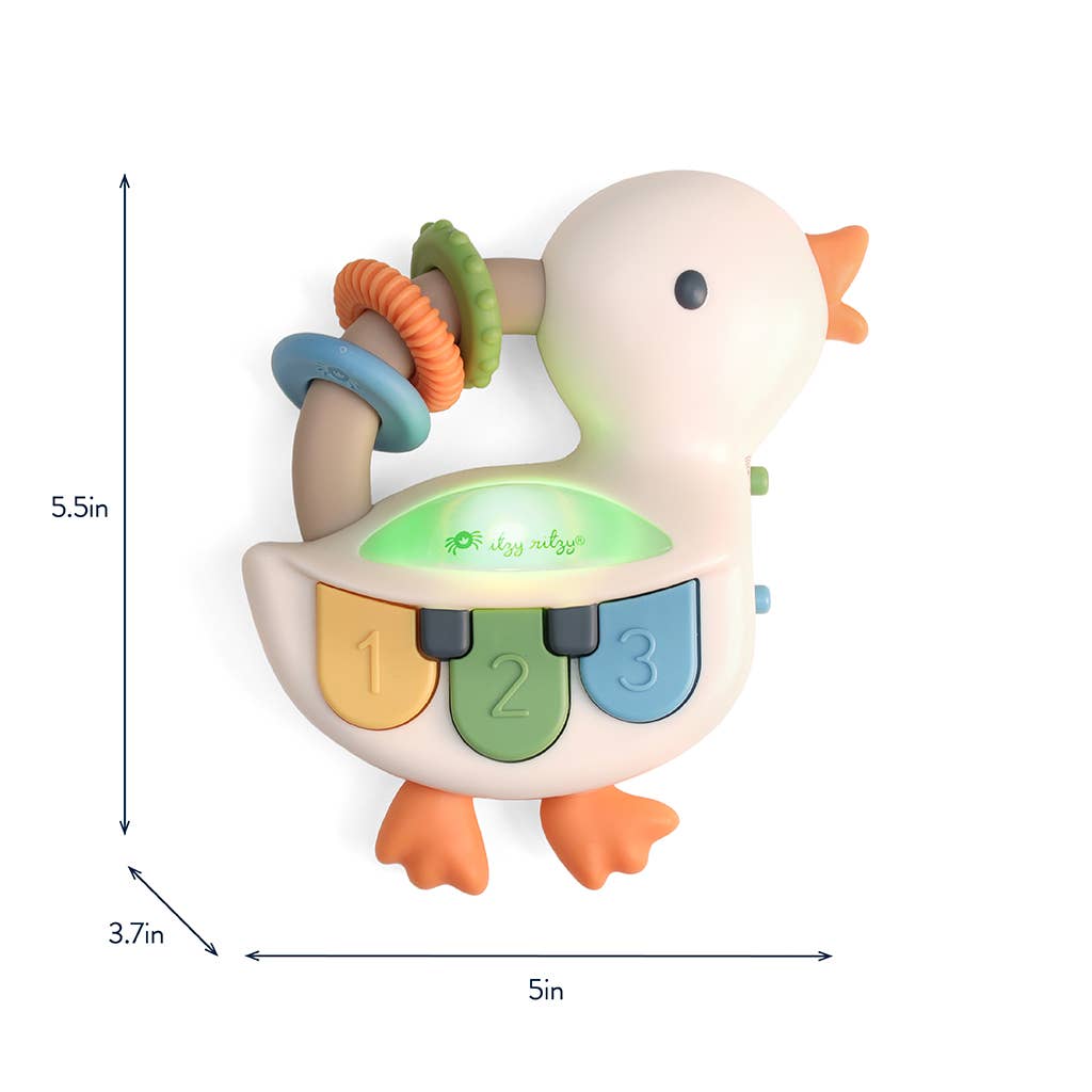 Bitzy Tunes™ Goose Light-up Interactive Piano Toy