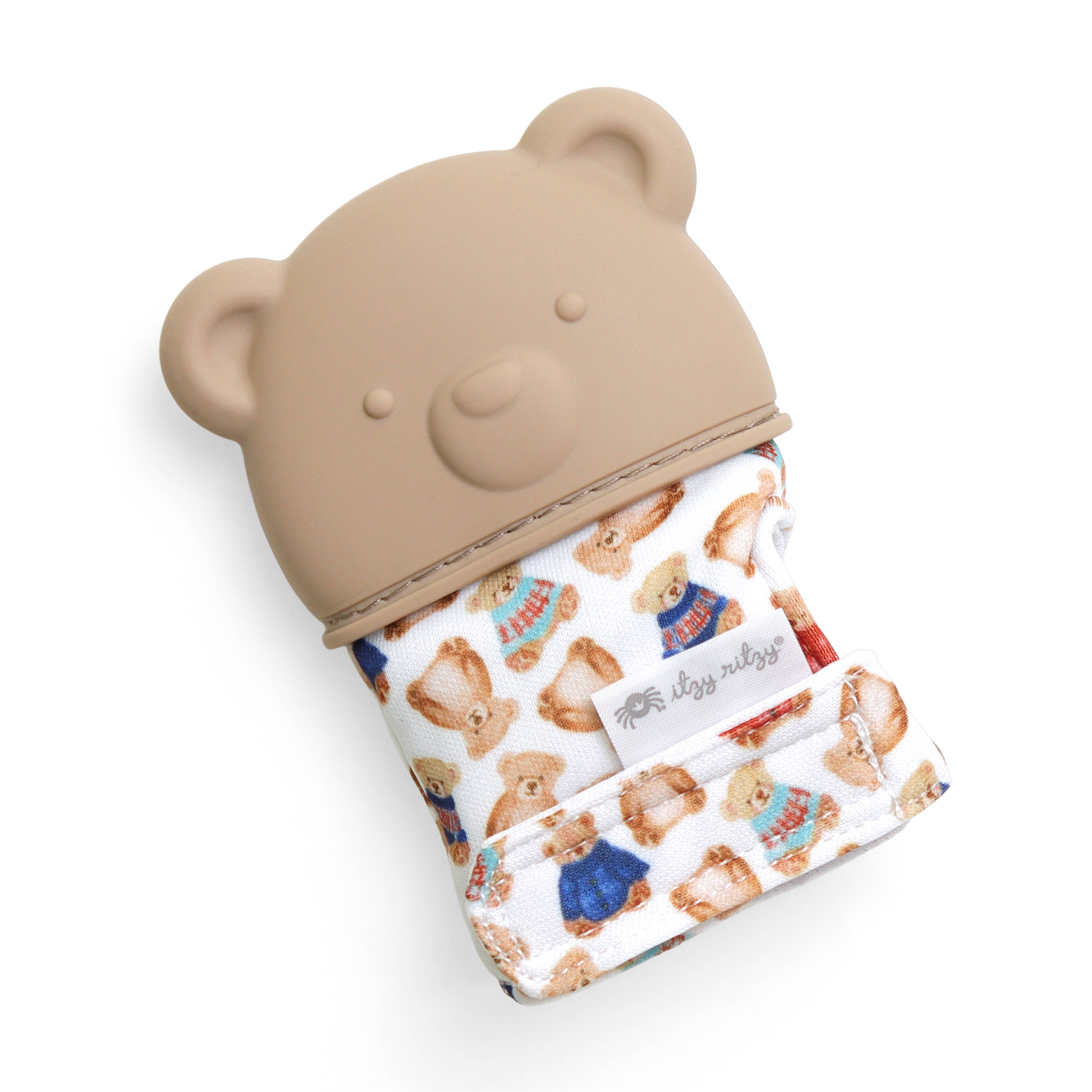 Vintage Bear Silicone Teething Itzy Mitt®