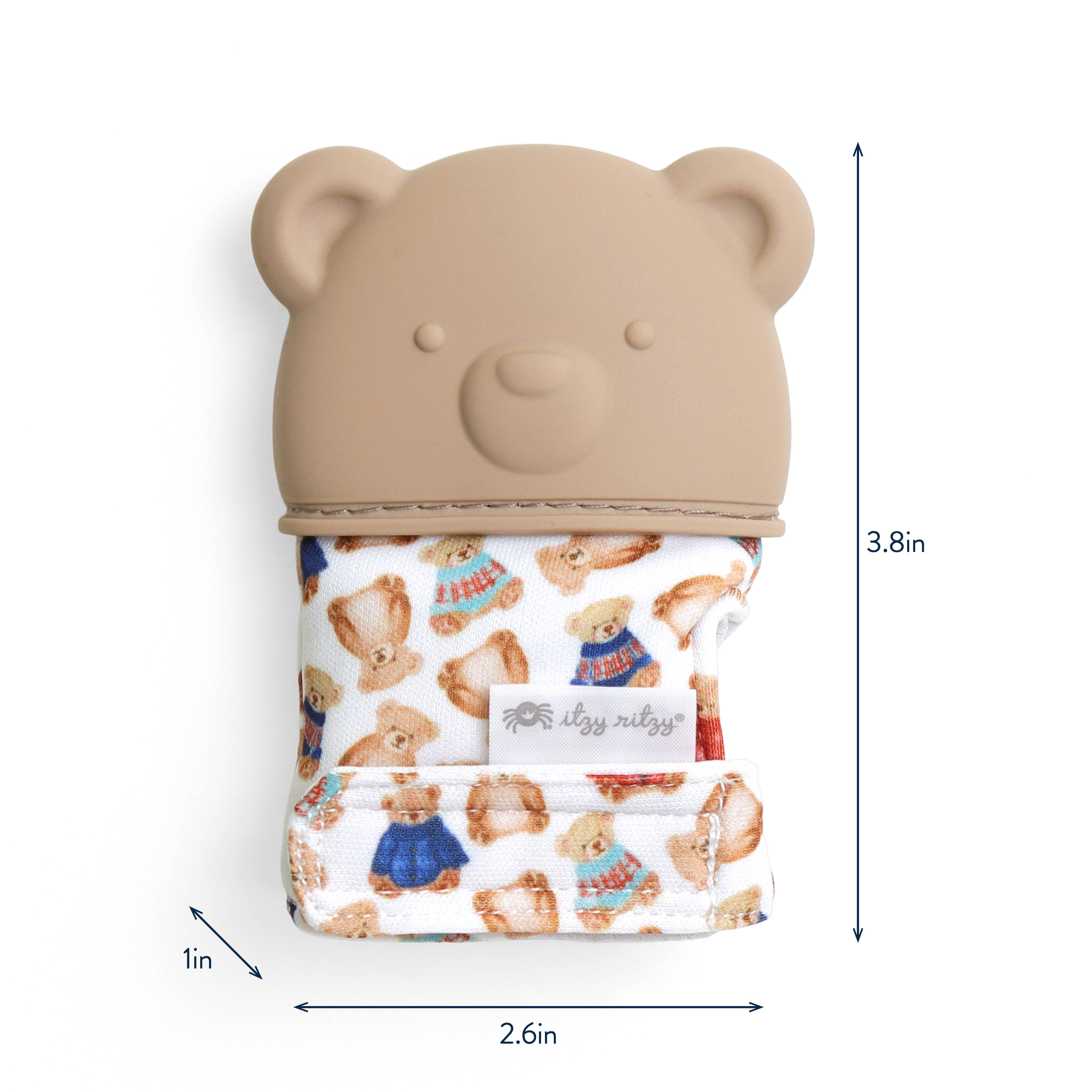 Vintage Bear Silicone Teething Itzy Mitt®