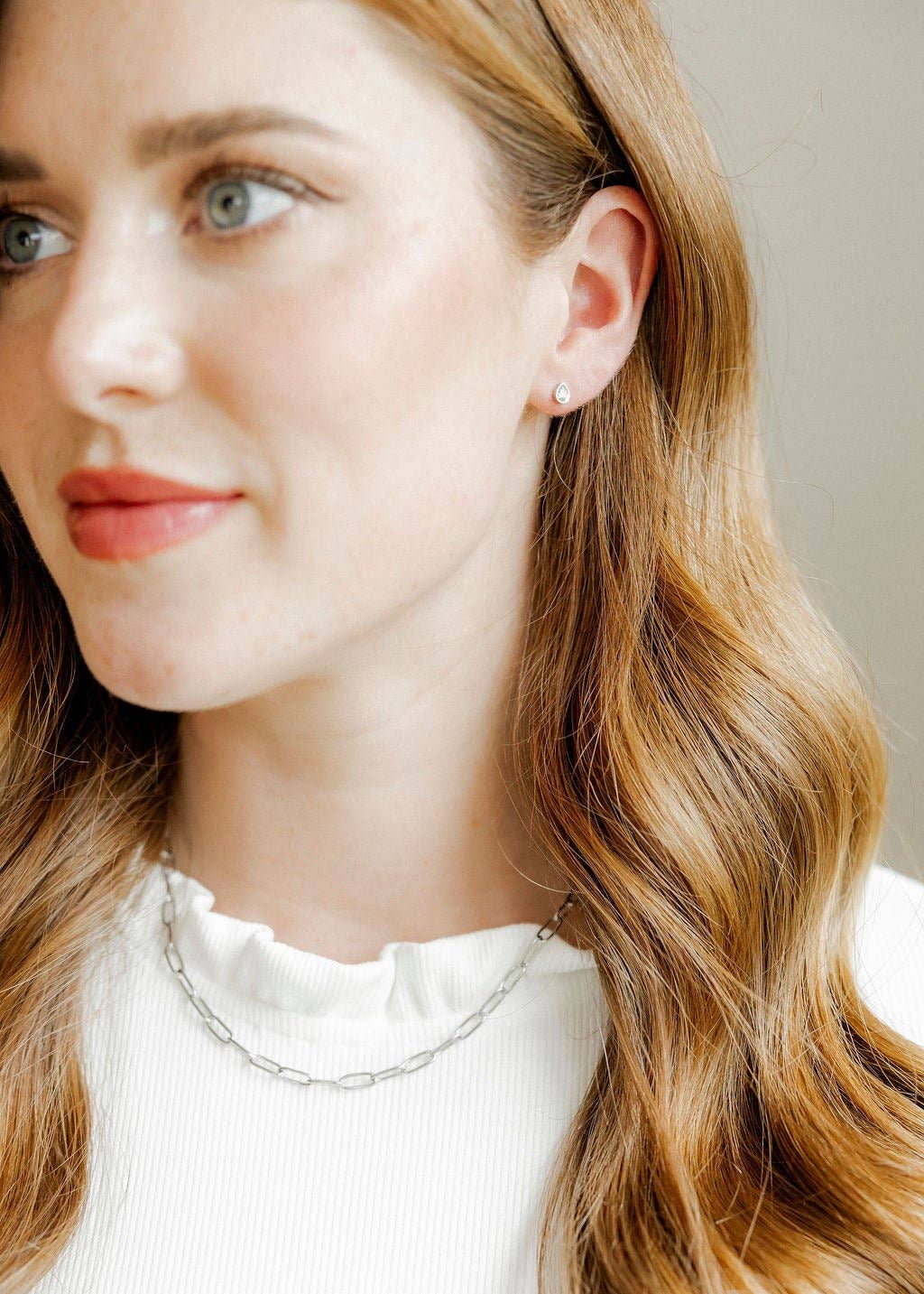 Palmer Paperclip Silver Necklace