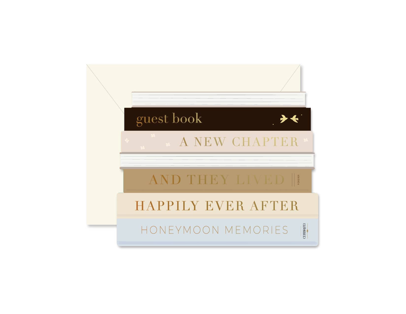 Wedding Books Greeting Card