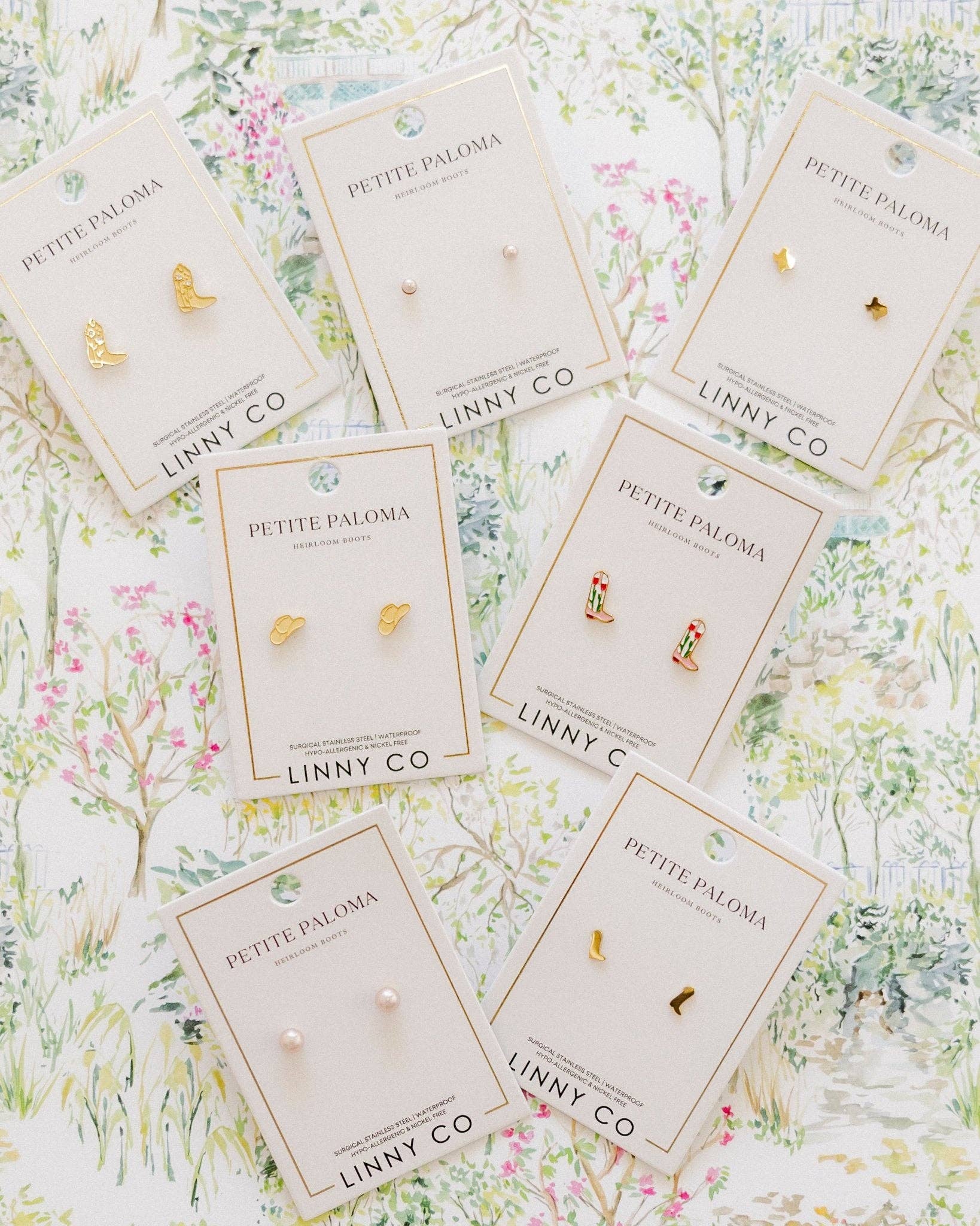 Daisy Cowgirl Boot Screwback Stud Earrings