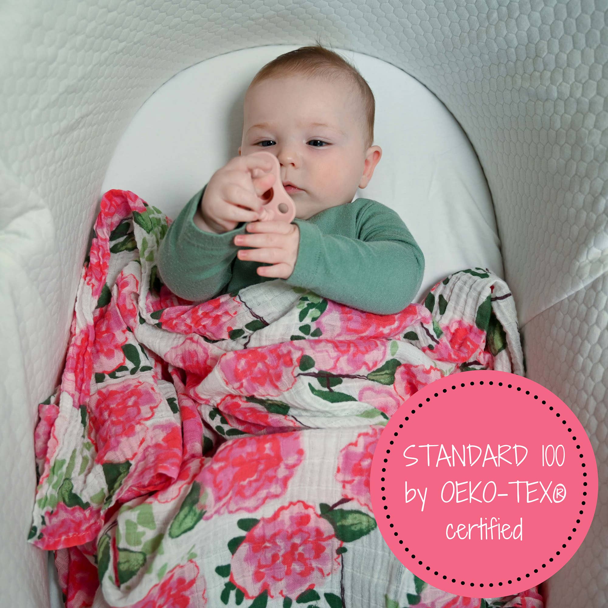 Live Life in Full Bloom Muslin Swaddle Blanket