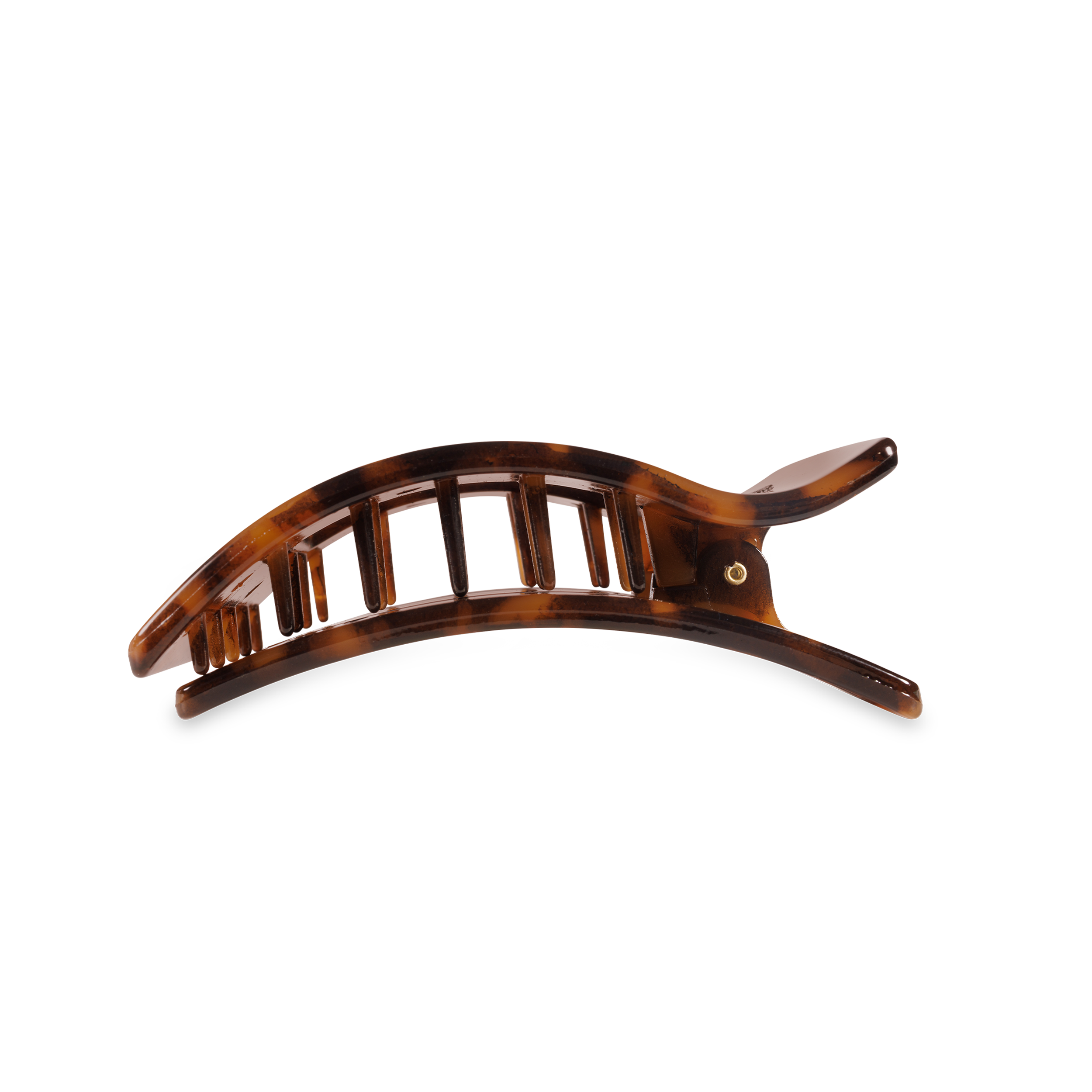 Flat Rectangle Hair Clip | Medium | Tortoise