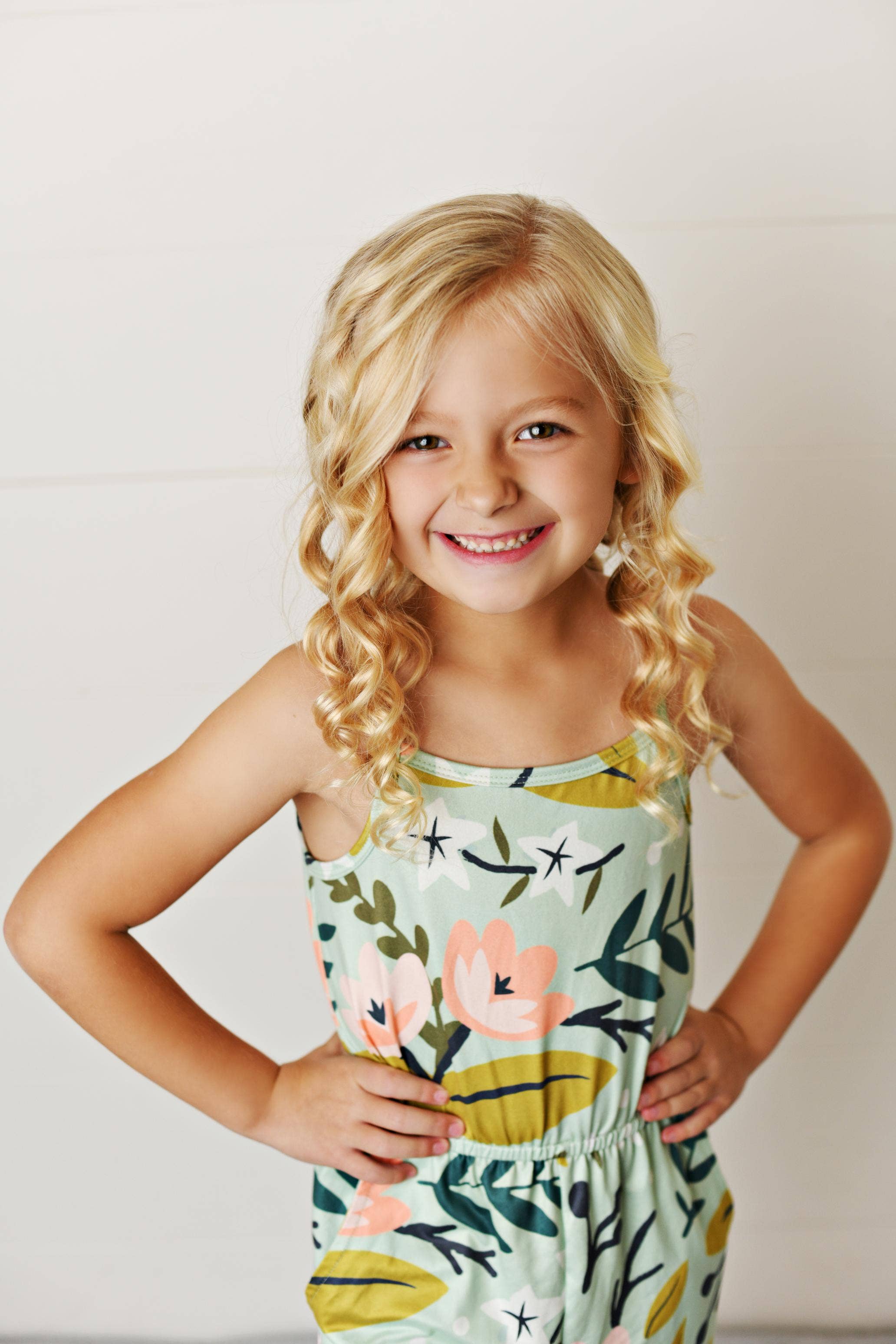 Sage Floral Jumpsuit With Pockets