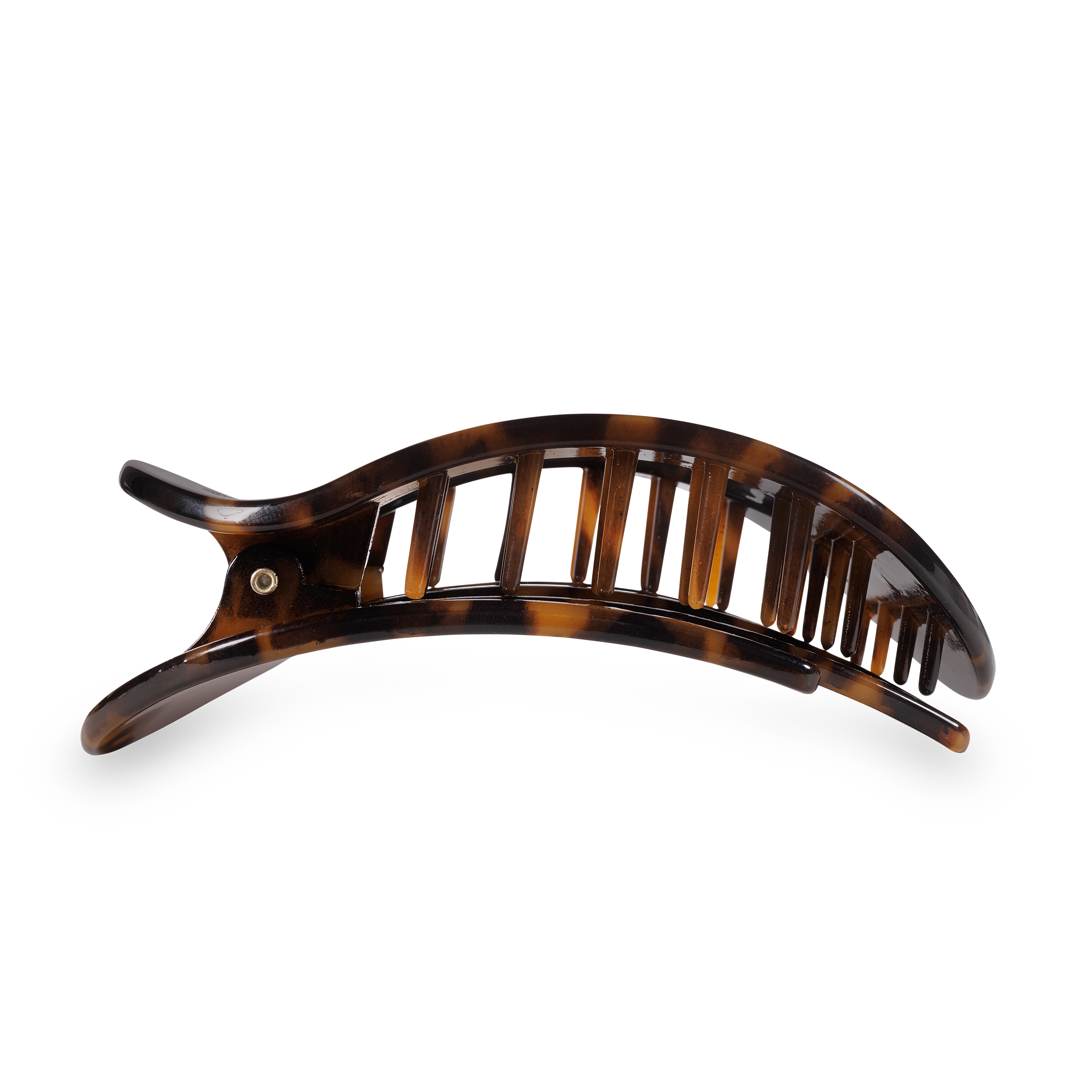 Tortoise Large Flat Round Clip