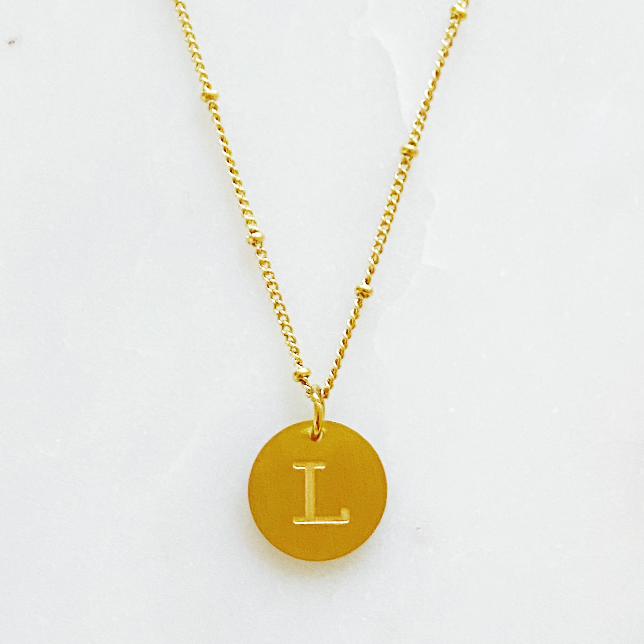 Initial Charm Necklace