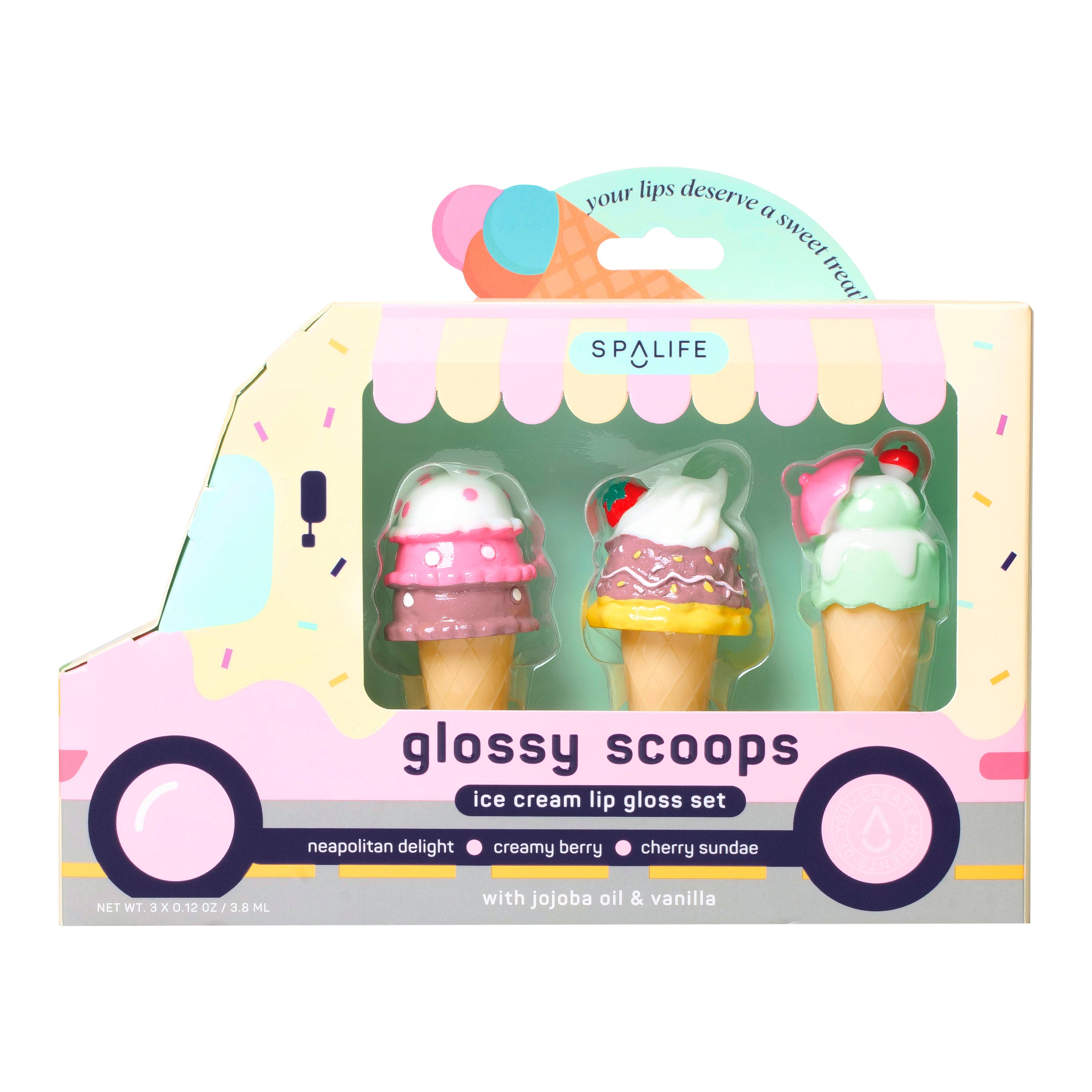 Glossy Scoops Lip Gloss Trio