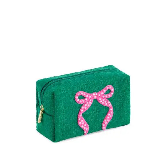 Small Green Mara Bow Pouch