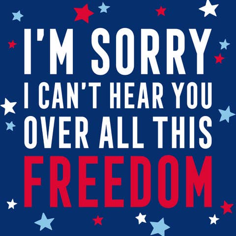 'Over All This Freedom' Cocktail Napkins