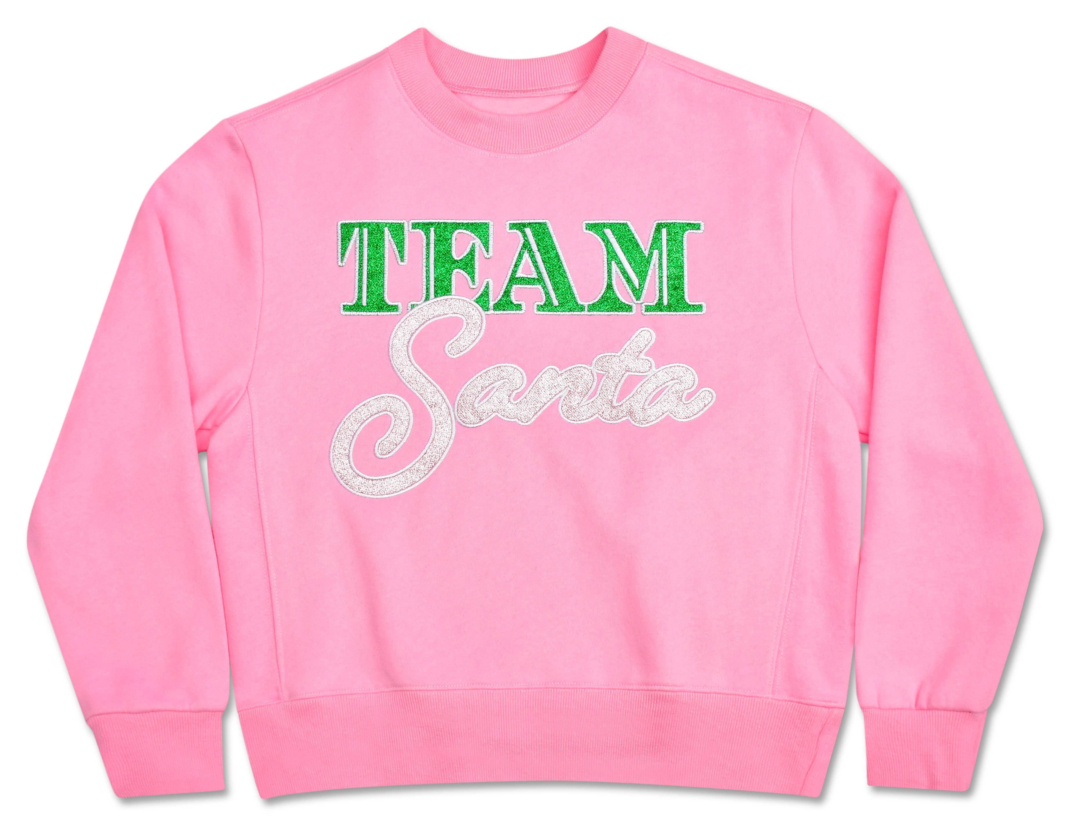 Pink Team Santa Sweatshirt