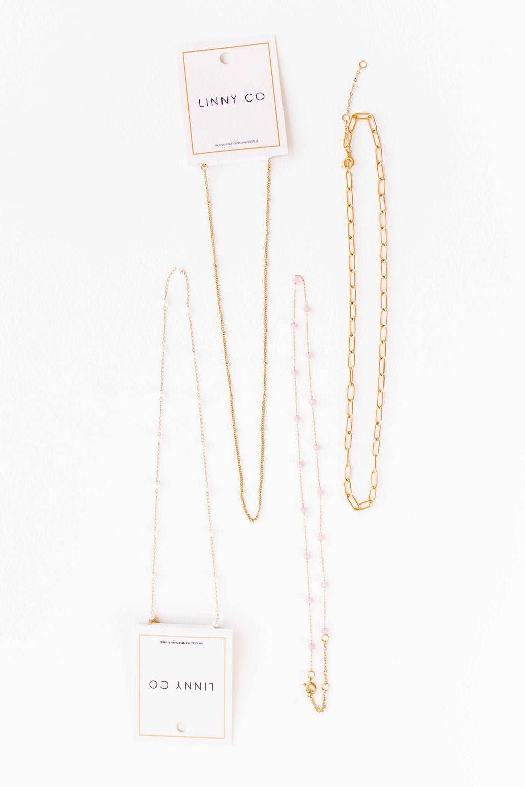 Palmer Paperclip Gold Necklace