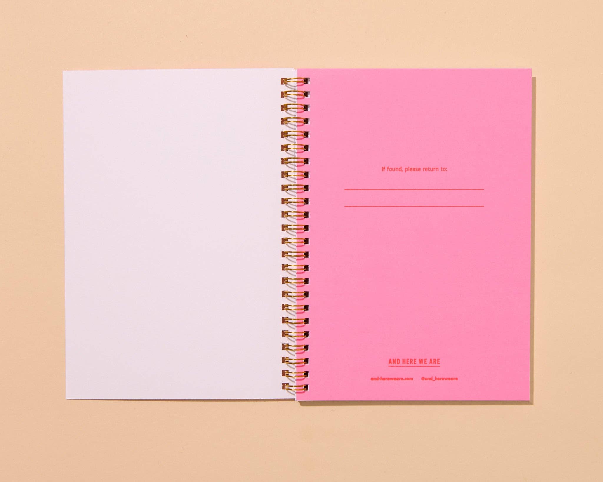 Letterpress Sardine Fish A5 Spiral Notebook