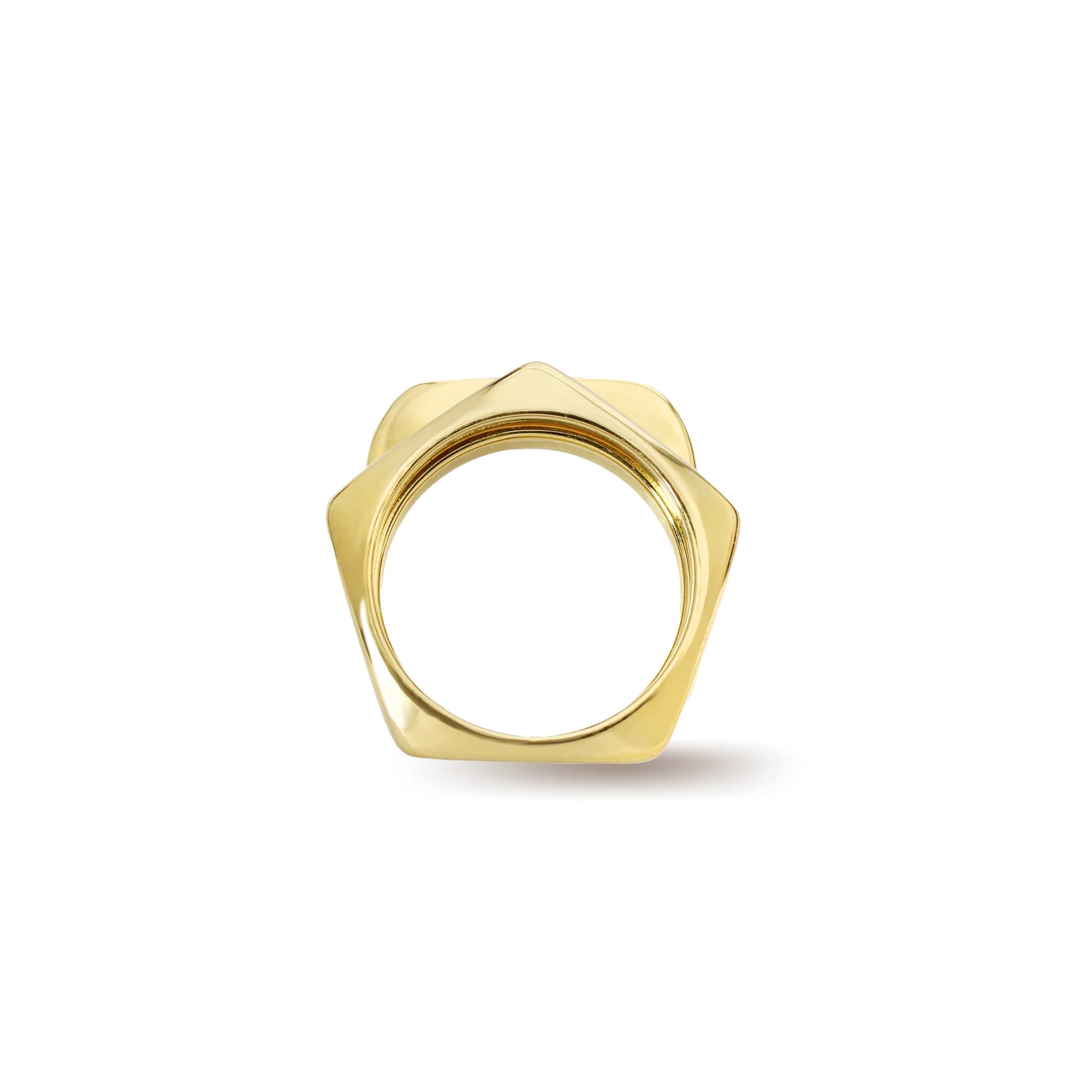 Gold Shape Stack Ring