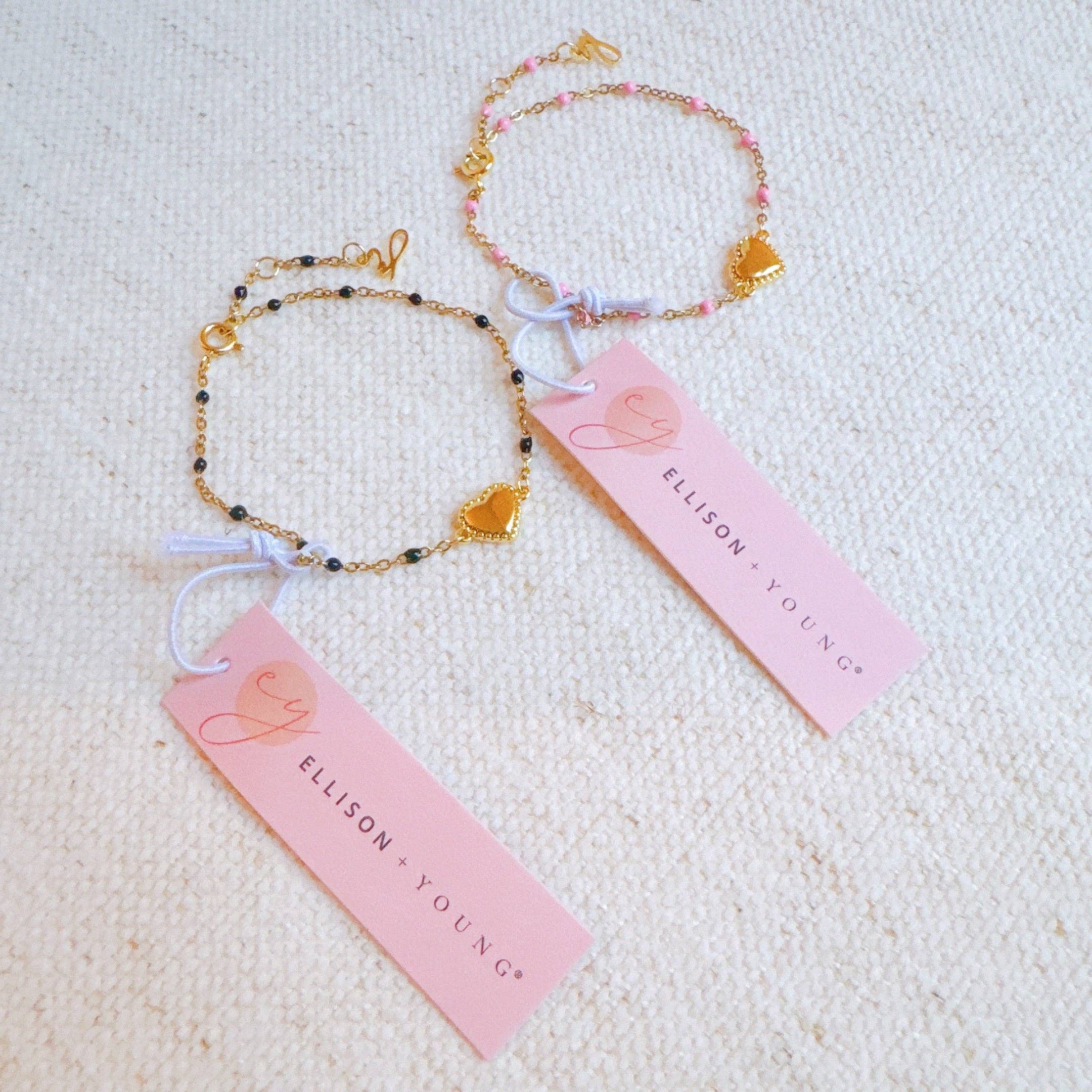 Dainty Dots Heart Bracelet