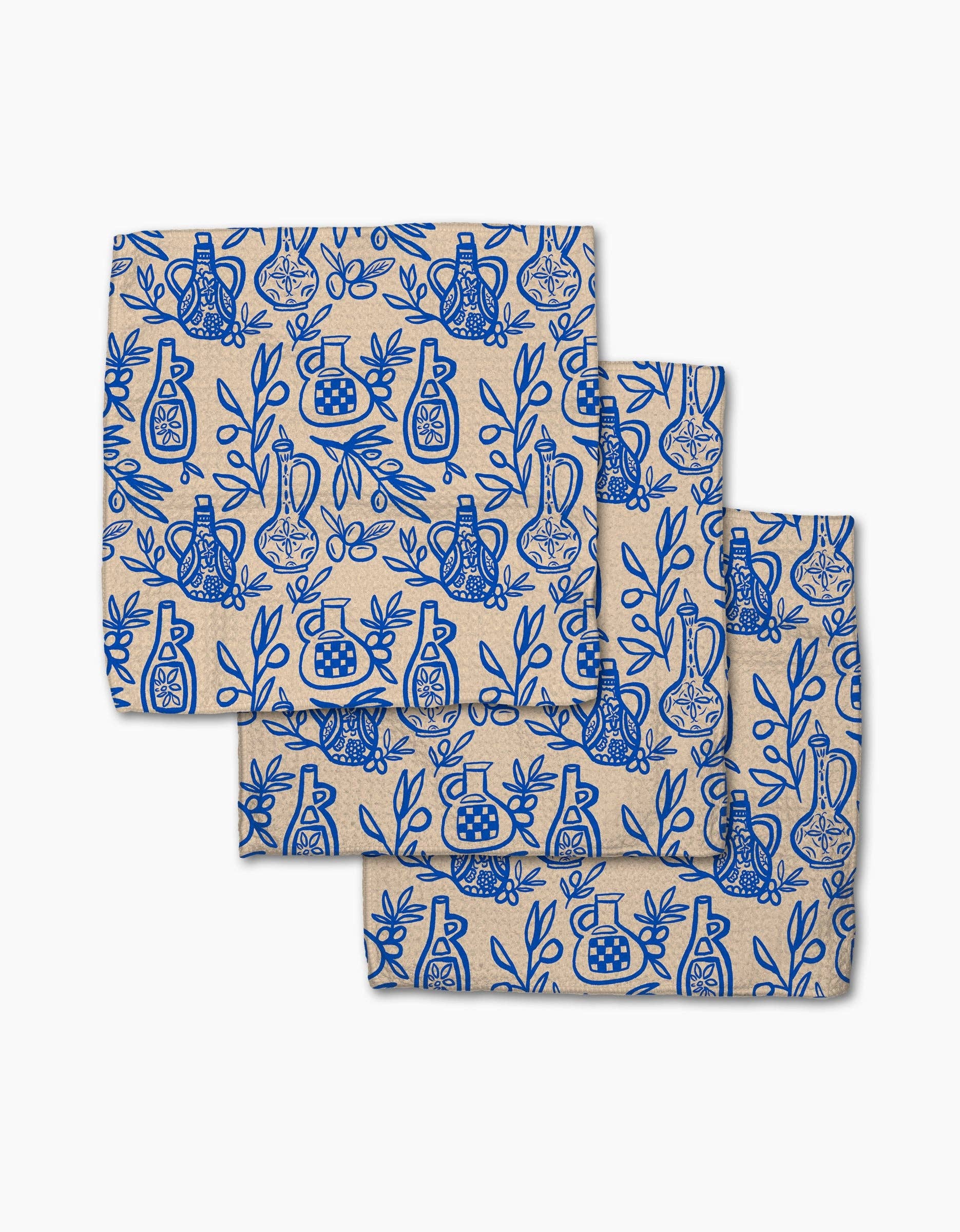 Mediterranean Pour Dishcloth Set