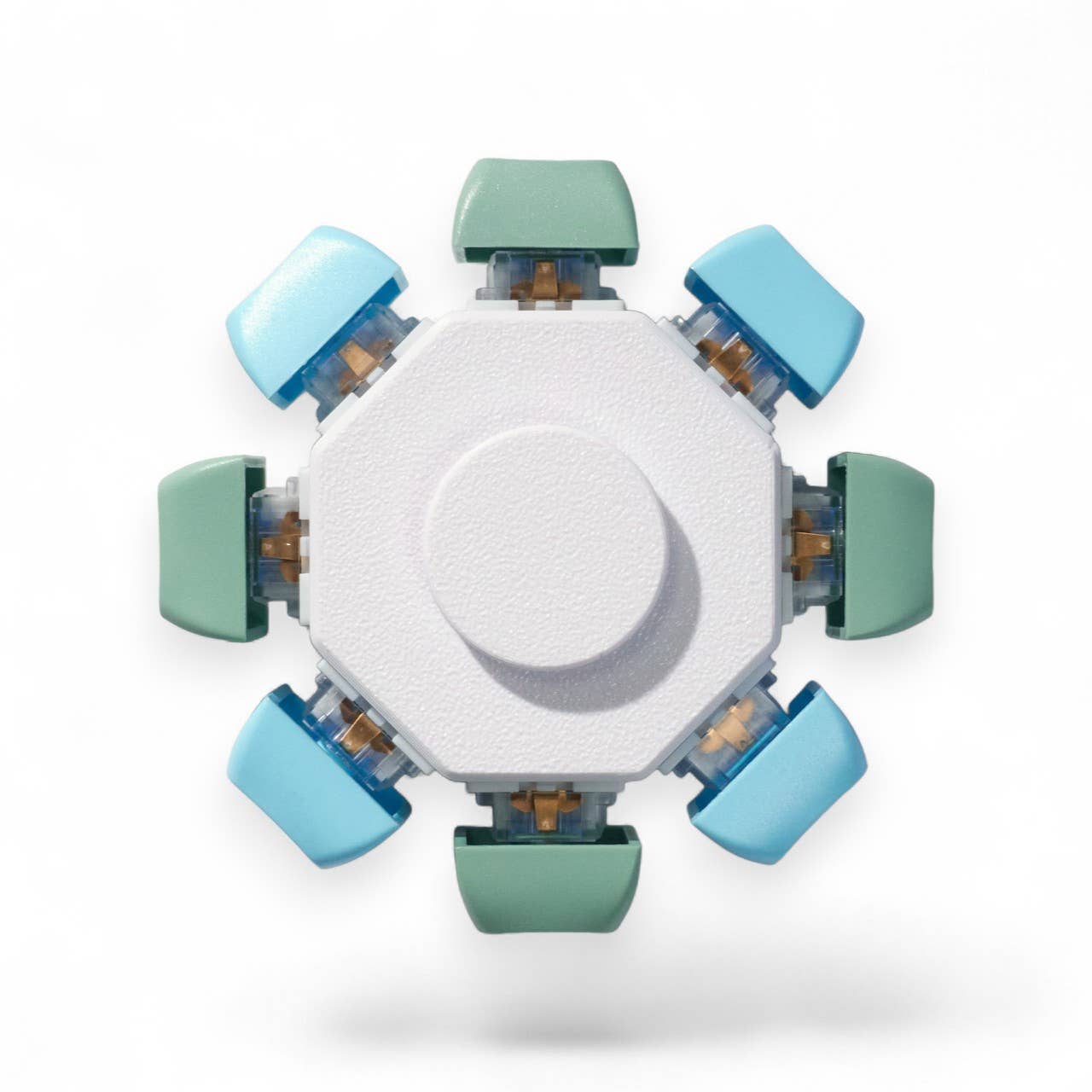 8-Key Clicky Keyboard Fidget Spinner