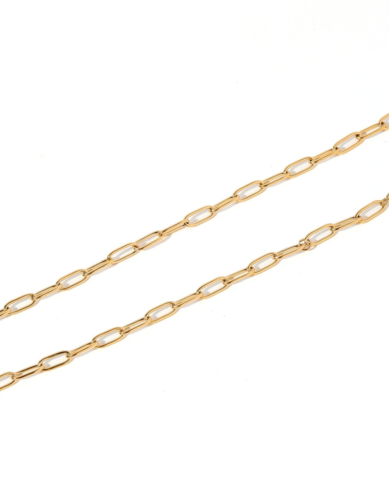 Palmer Paperclip Gold Necklace