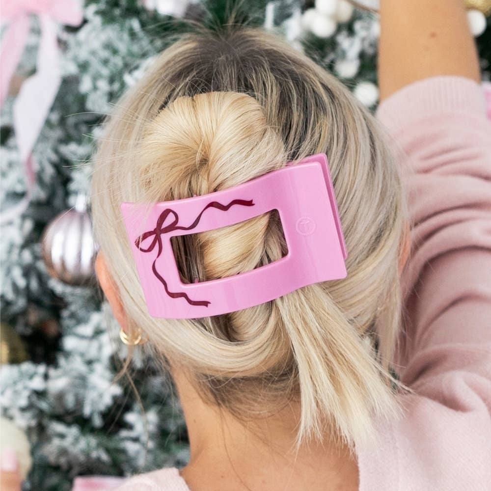 Just Add a Bow | Large | Flat Rectangle Hair Clip