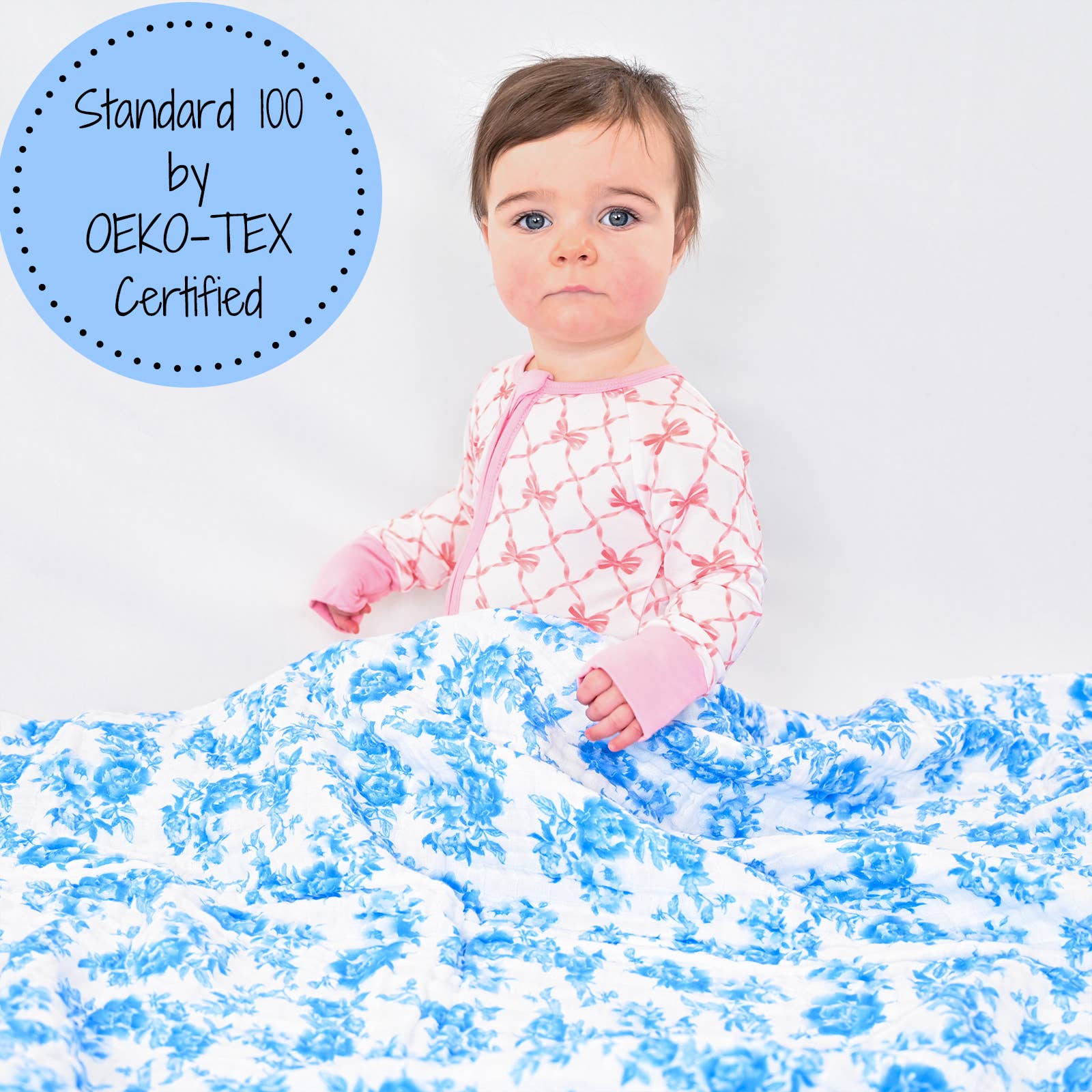 Peony For Your Thoughts Muslin Swaddle Blanket